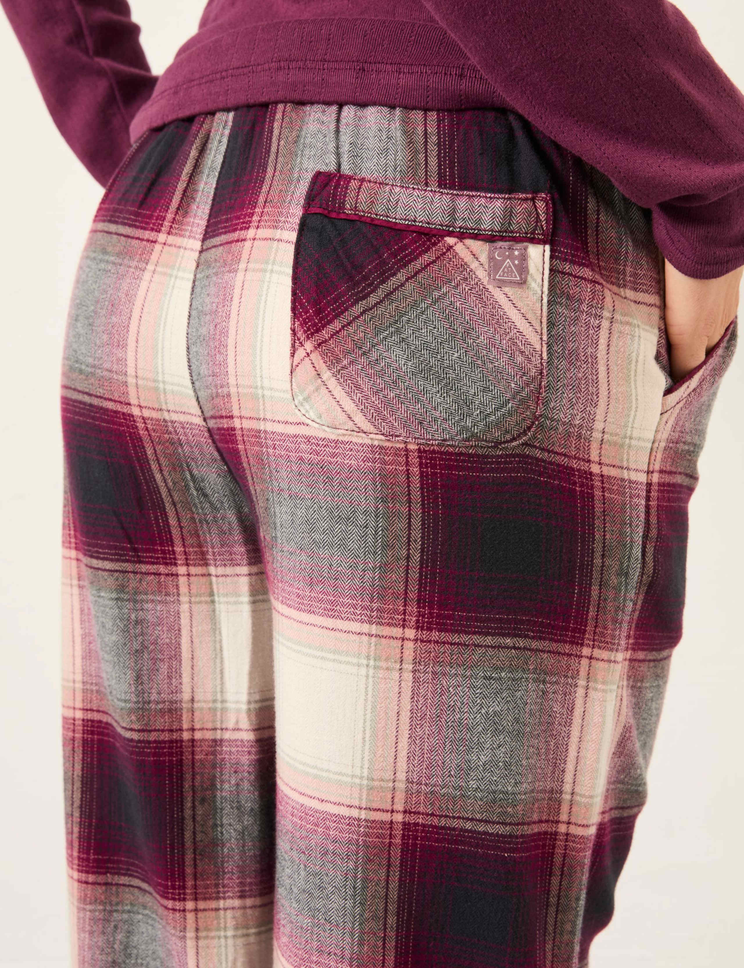Pure Cotton Checked Pyjama Bottoms 4 of 7