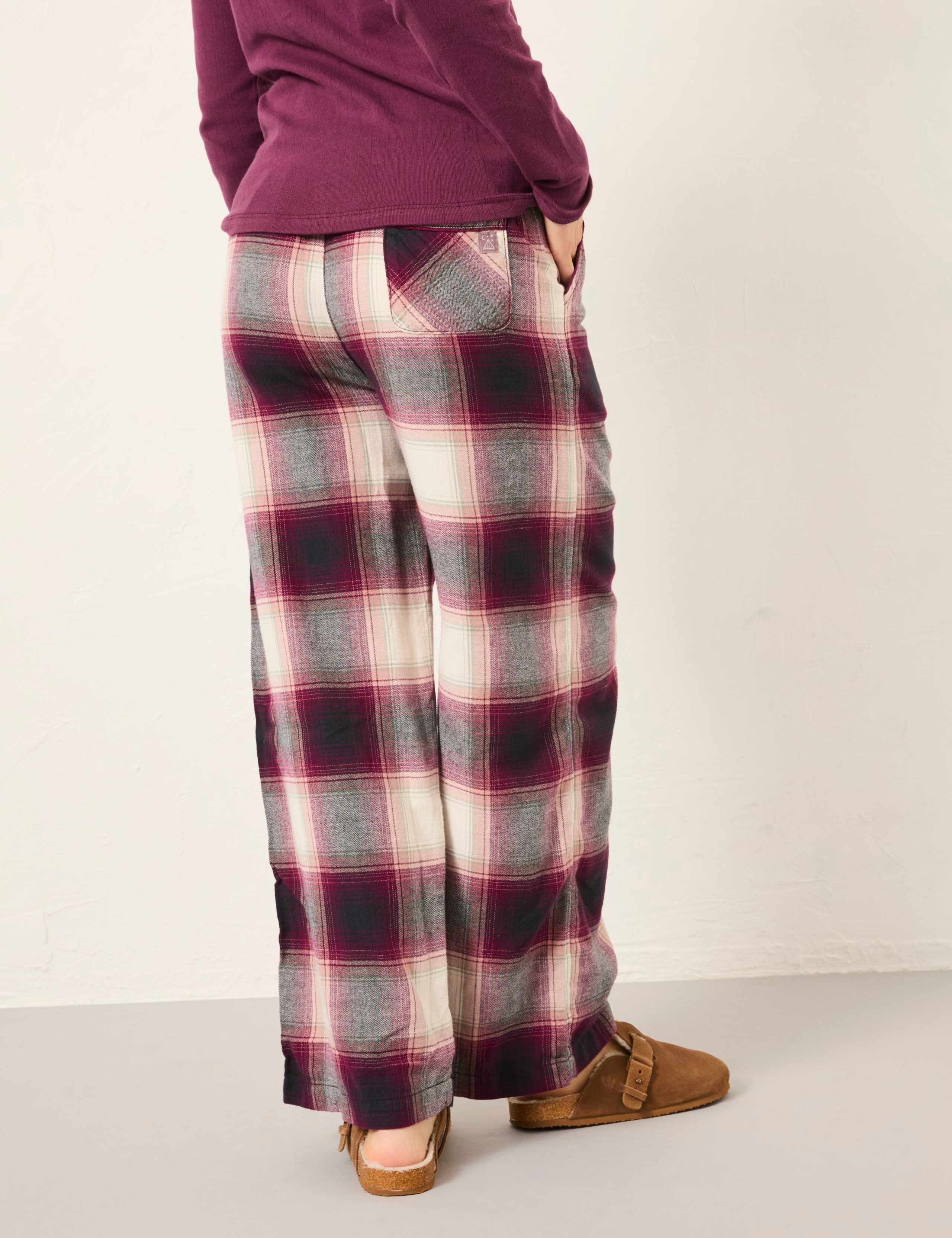 Pure Cotton Checked Pyjama Bottoms 7 of 7