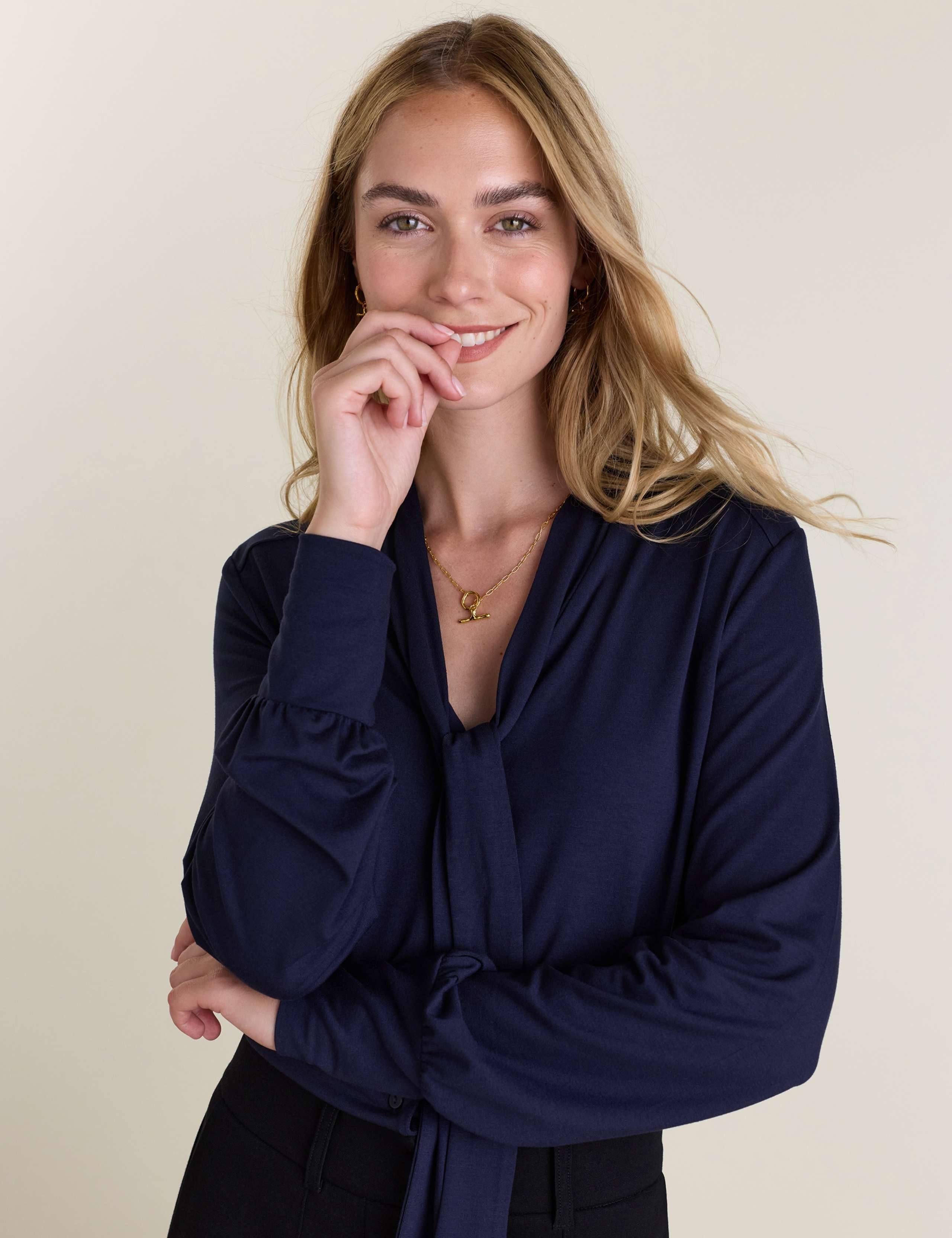 Tie Neck Blouse 3 of 3