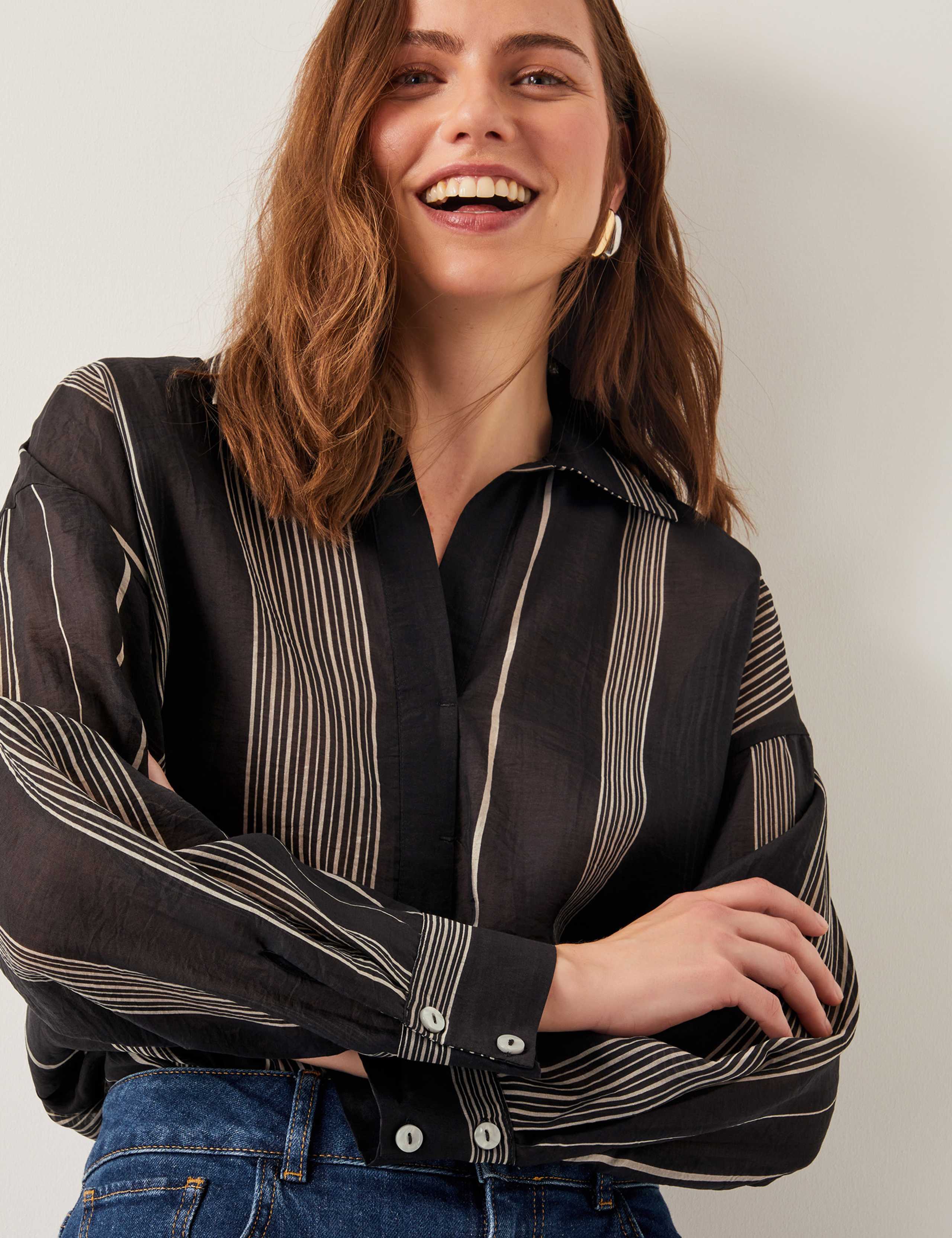 Striped Collared Blouse 3 of 5