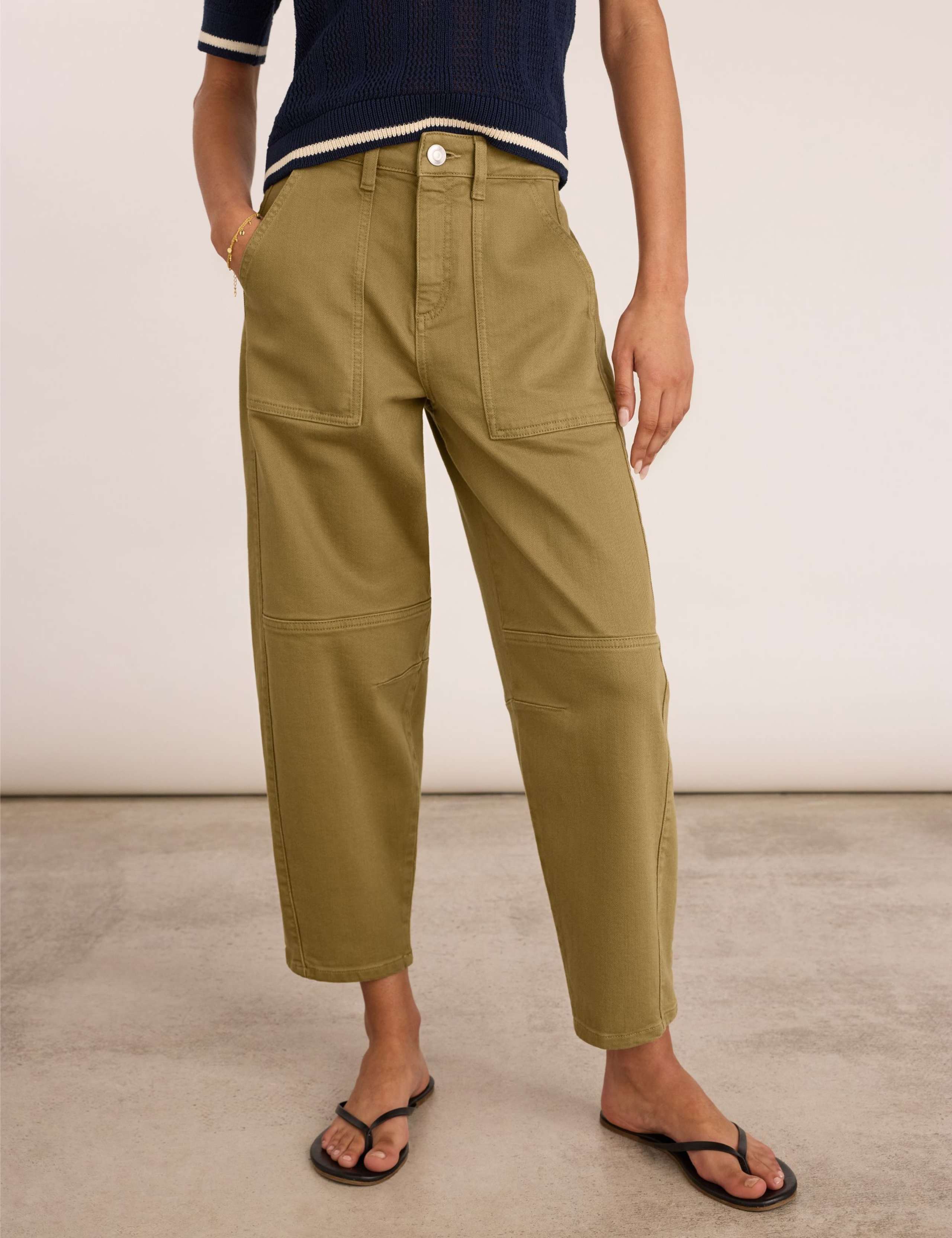 High Waisted Barrel Leg Jeans 2 of 4