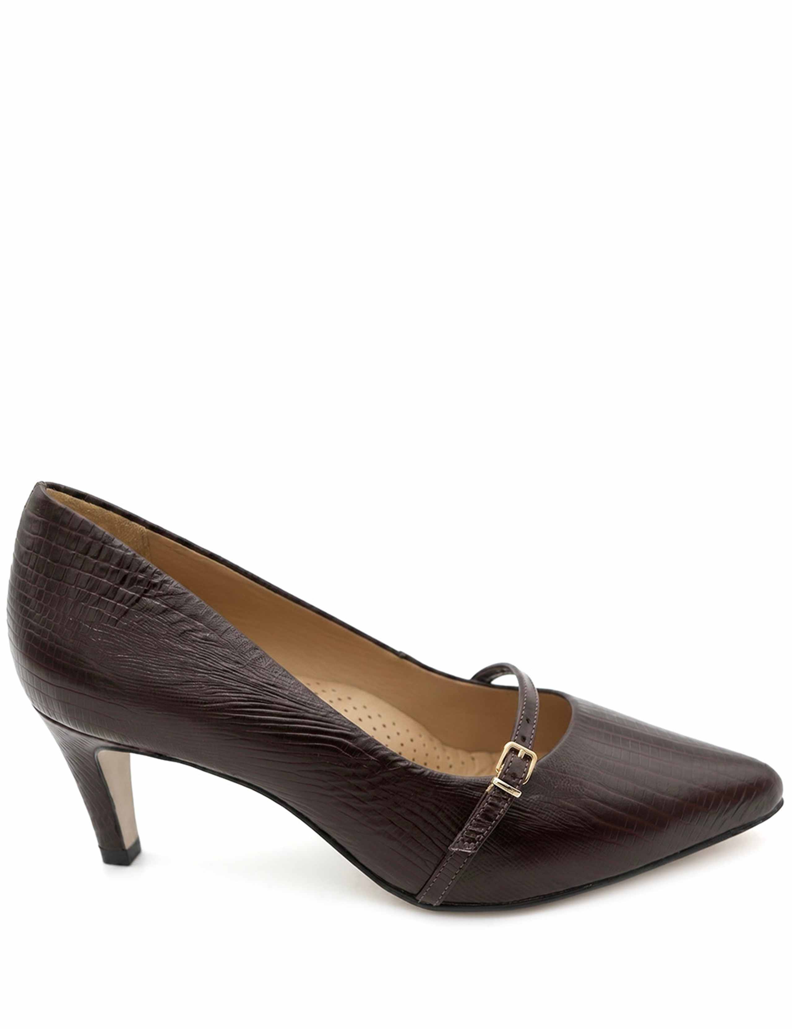 Wide Fit Leather Stiletto Heel Mary Janes 2 of 6