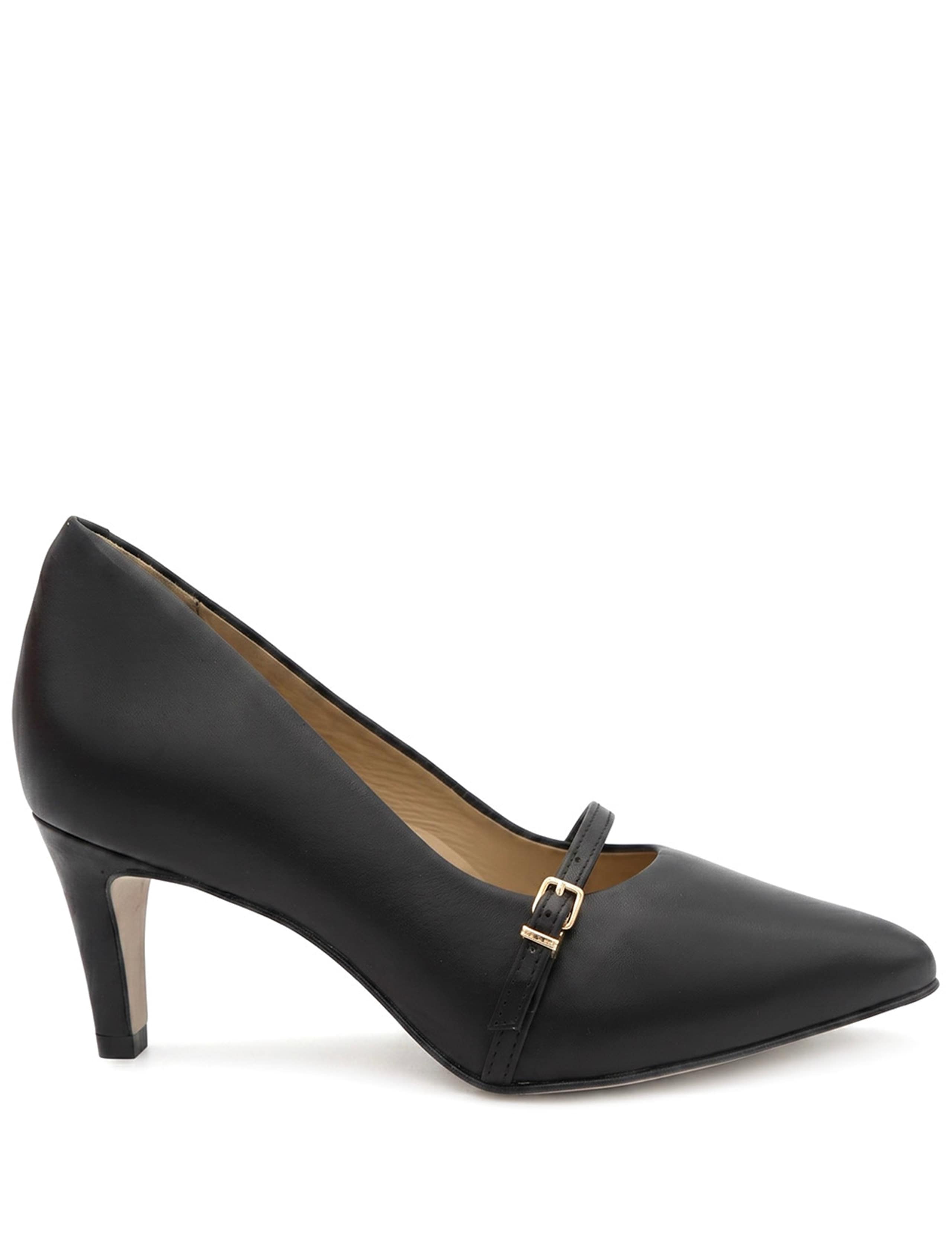 Wide Fit Leather Stiletto Heel Mary Janes 3 of 6