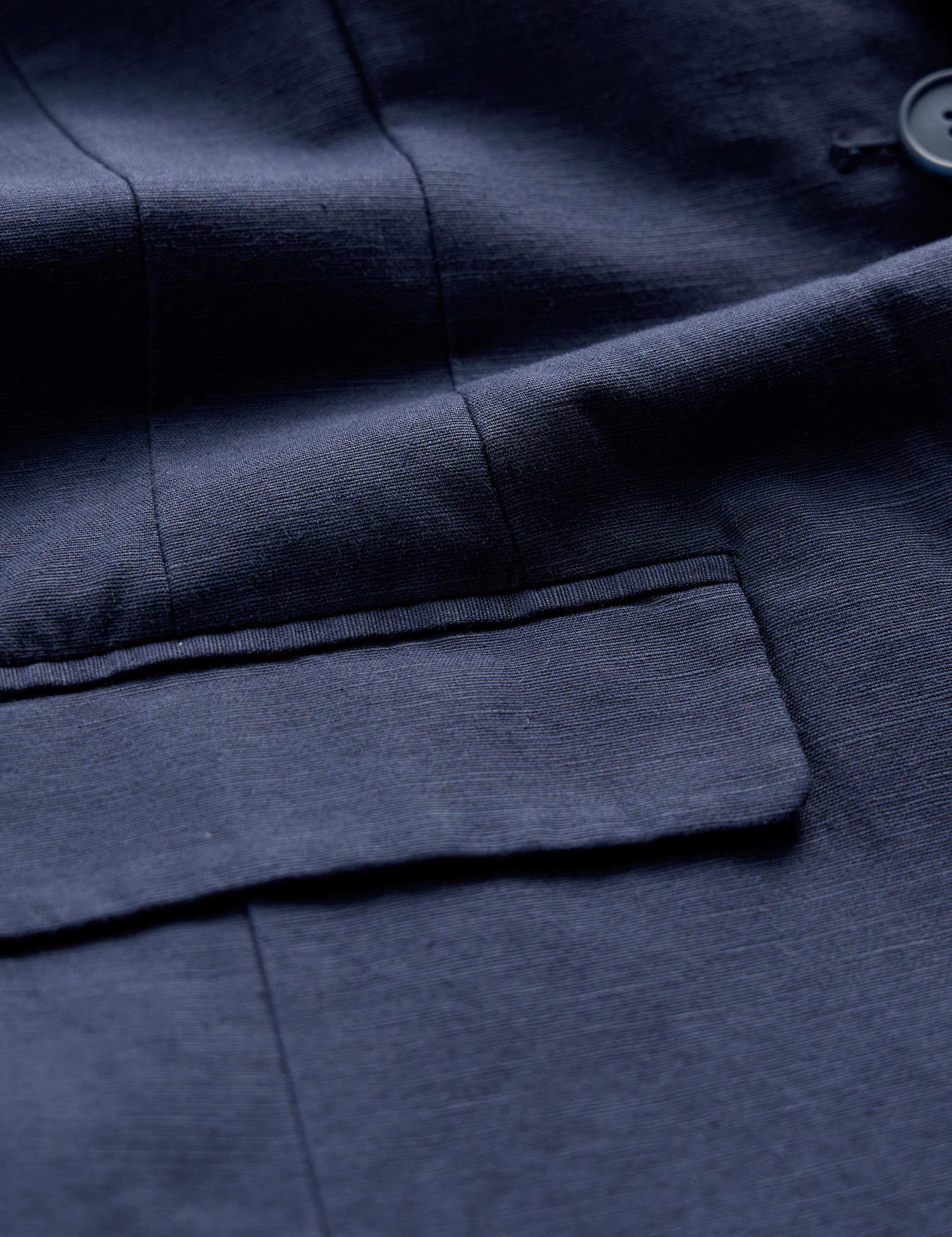 Linen Blend Single Breasted Blazer 5 of 5