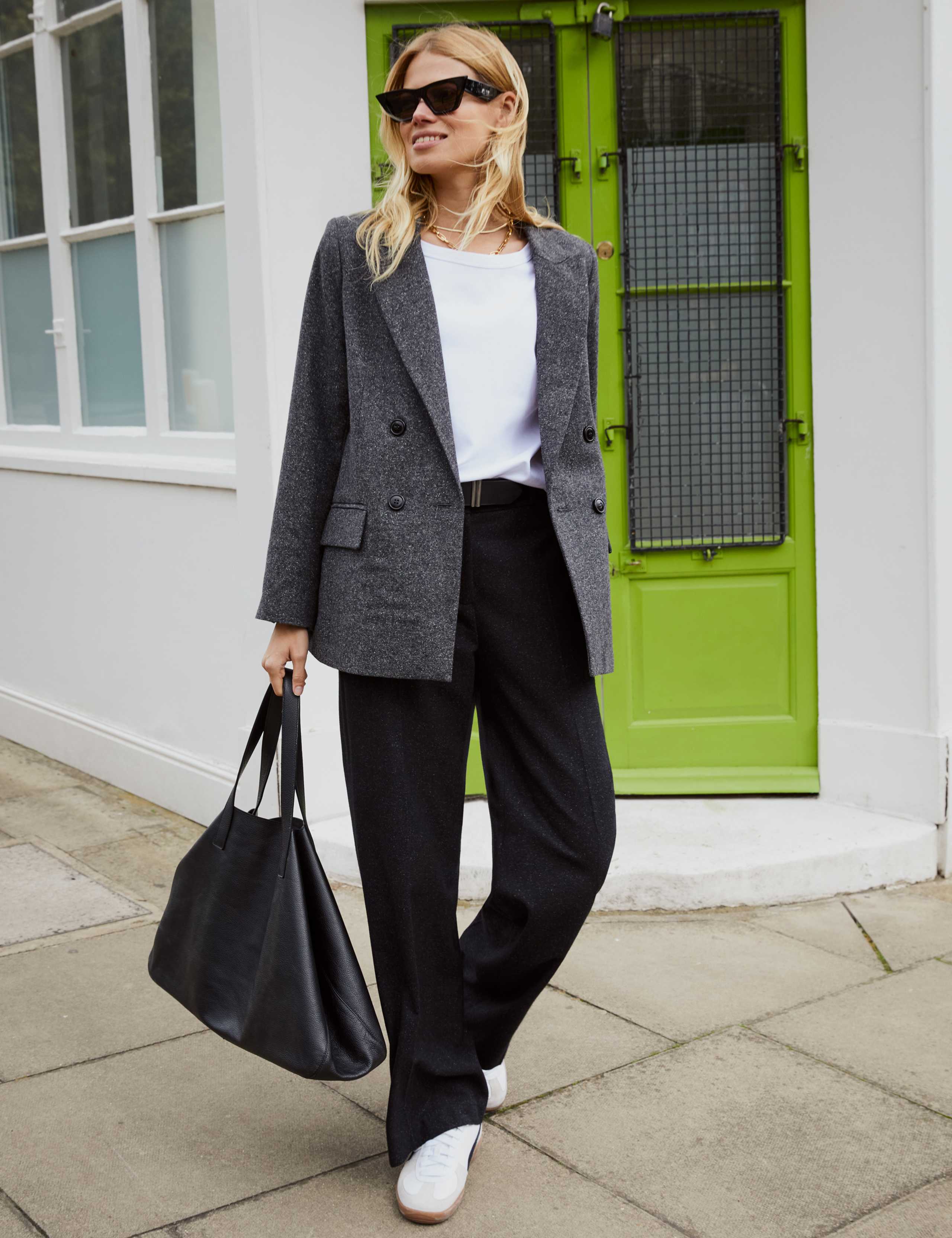 Wool Blend Tailored Blazer 4 of 6