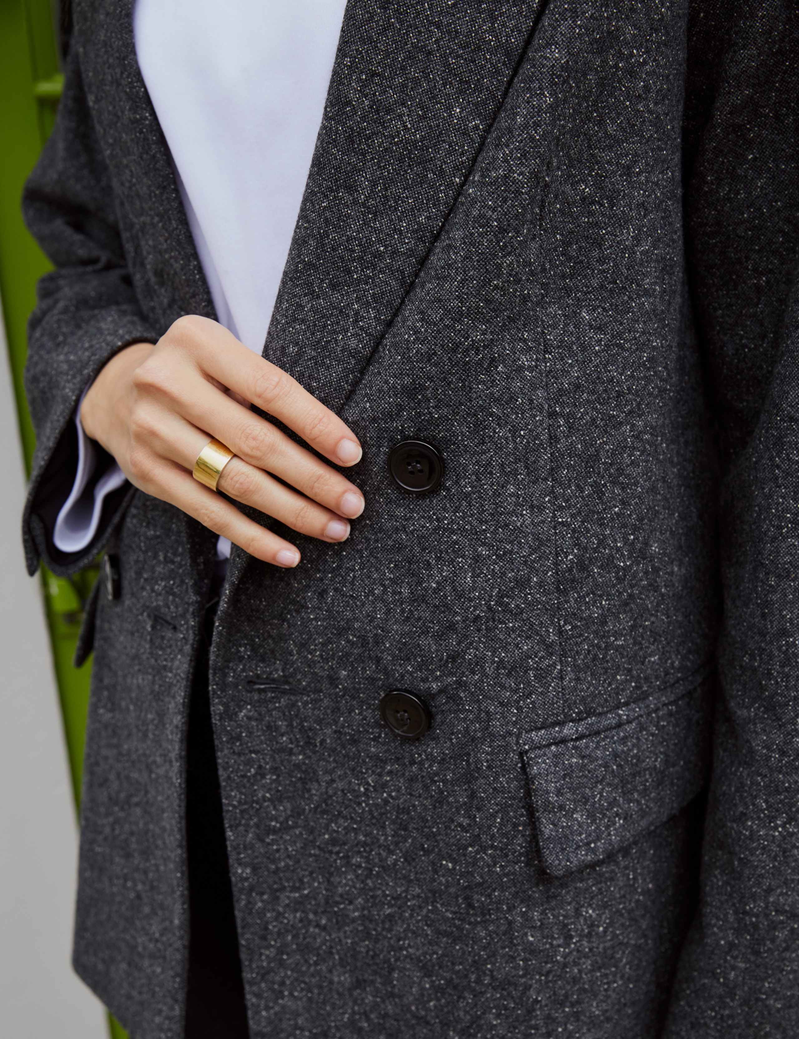 Wool Blend Tailored Blazer 6 of 6