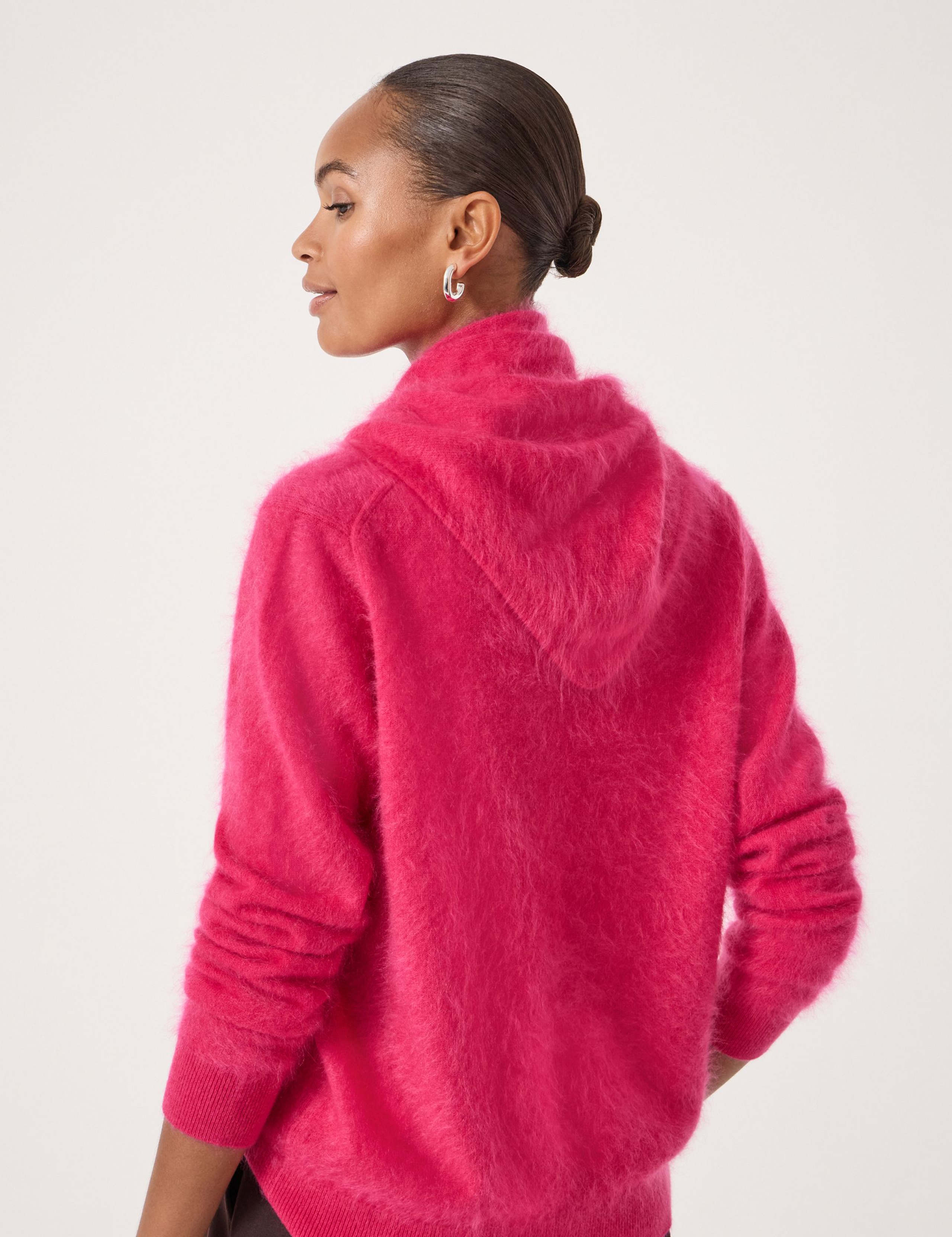 Pure Cashmere Brushed Triangle Scarf 3 of 3