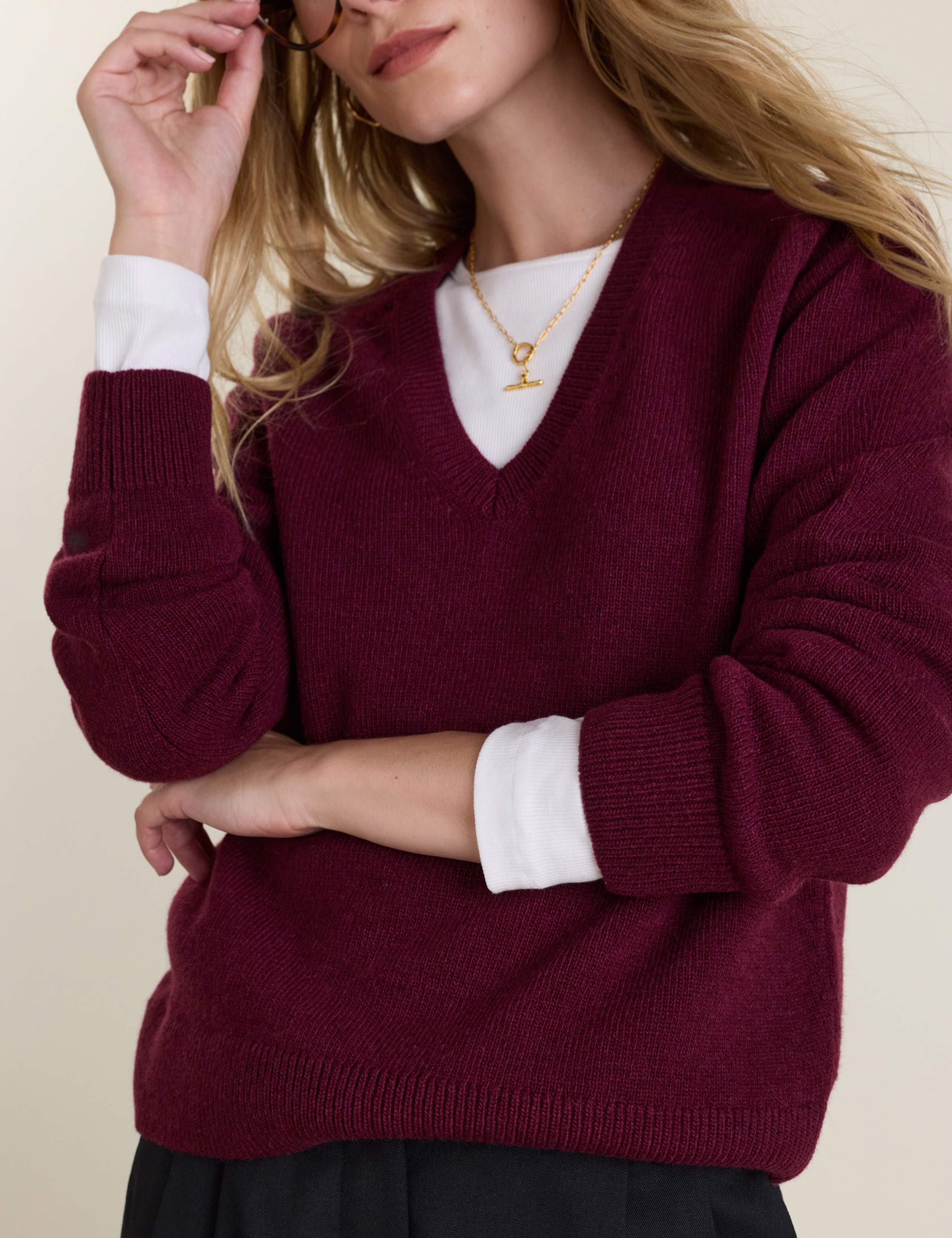 Wool Rich V-Neck Jumper 3 of 3