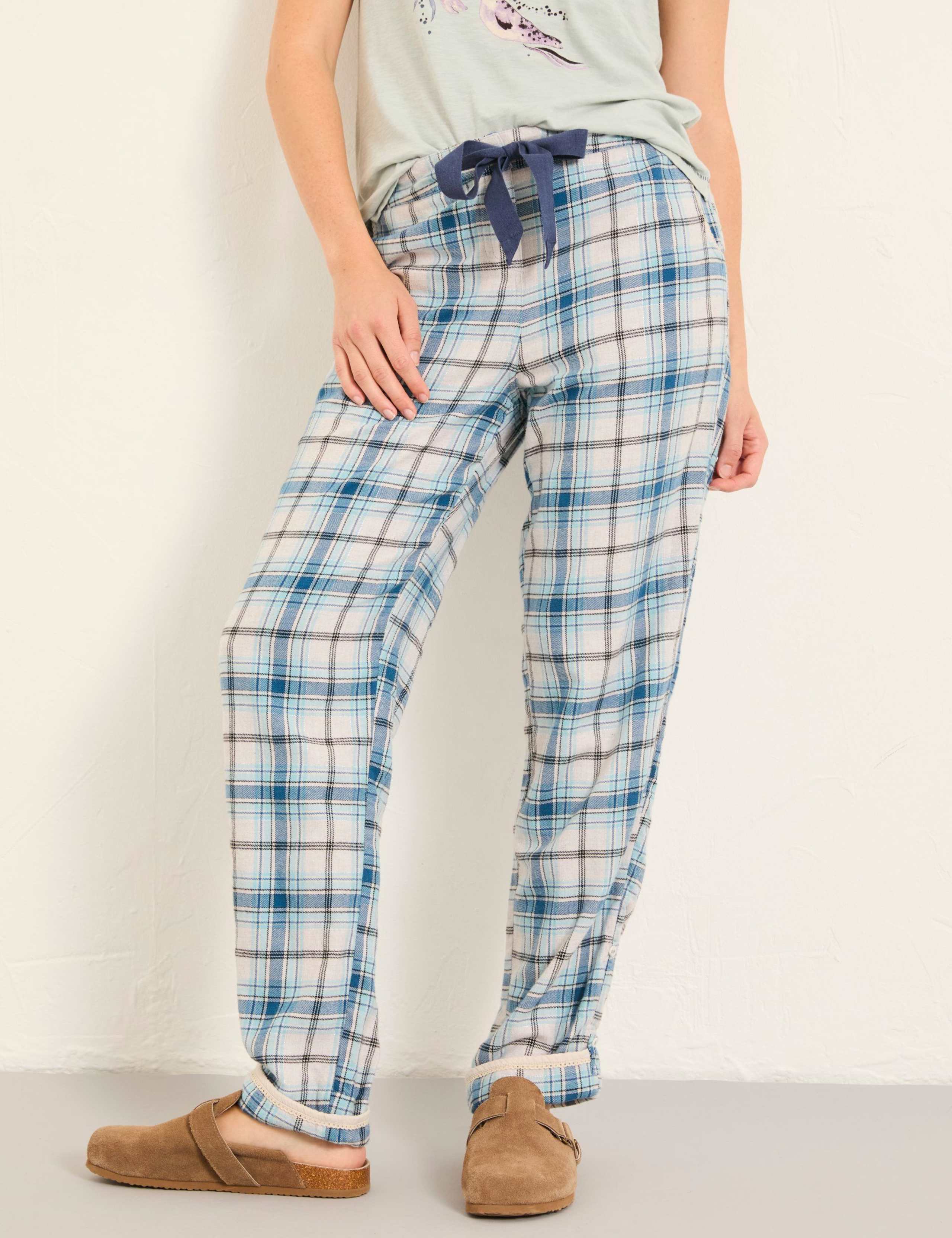 Pure Cotton Checked Pyjama Bottoms 6 of 6