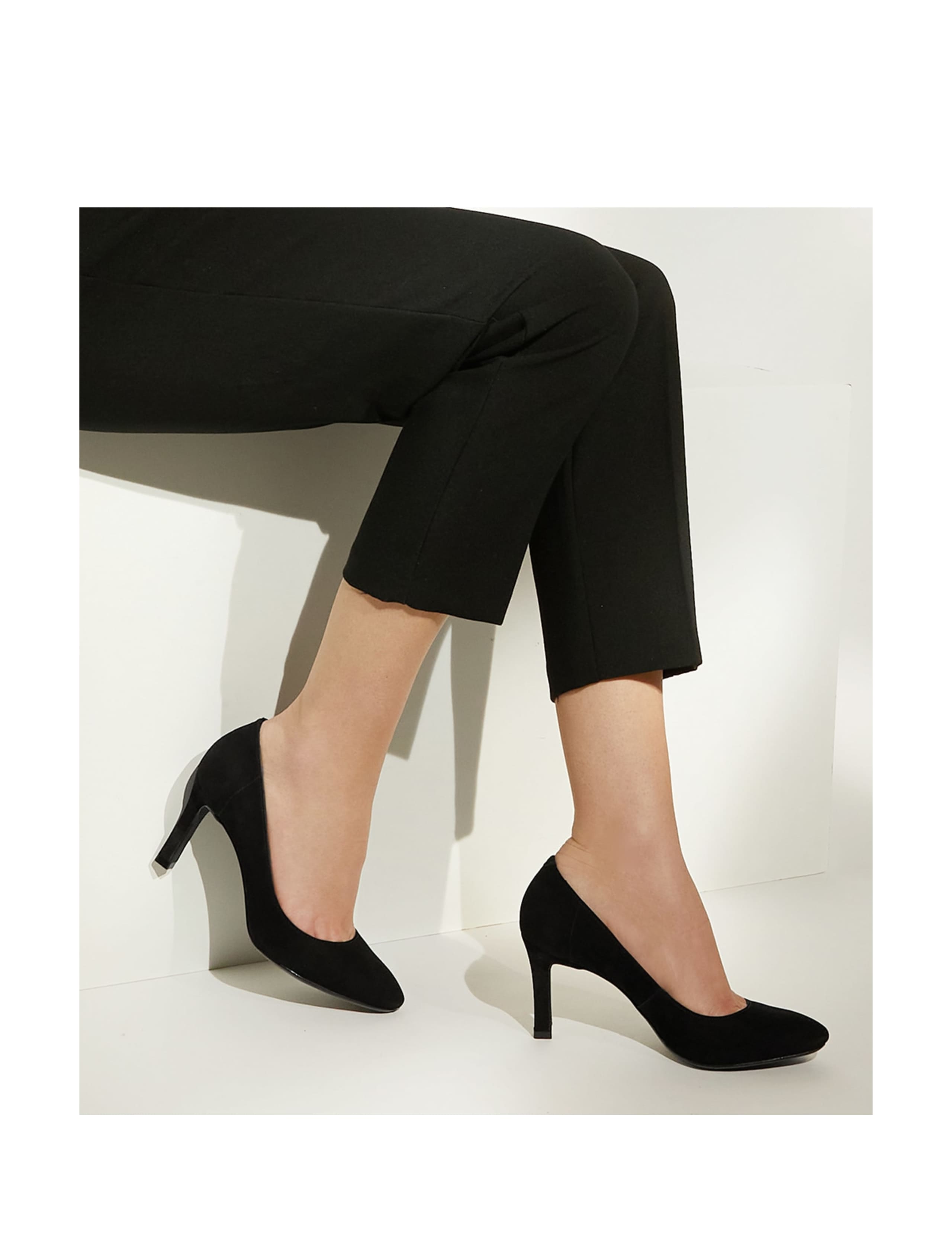 Leather Stiletto Heel Court Shoes 3 of 5