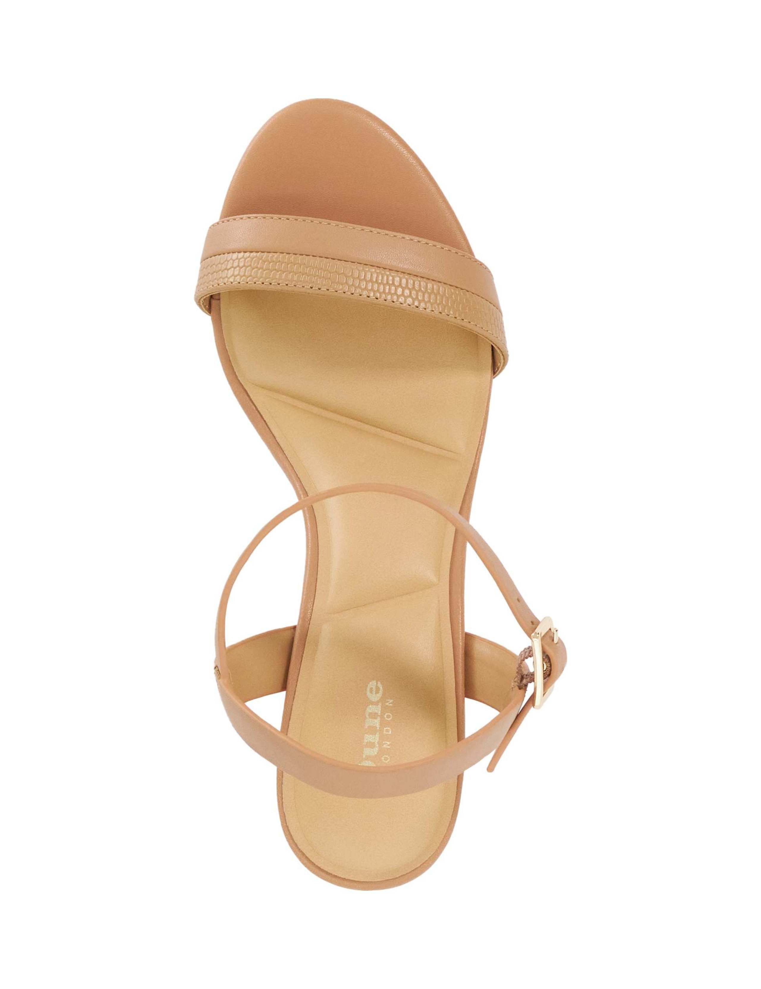 Leather Ankle Strap Block Heel Sandals 3 of 6