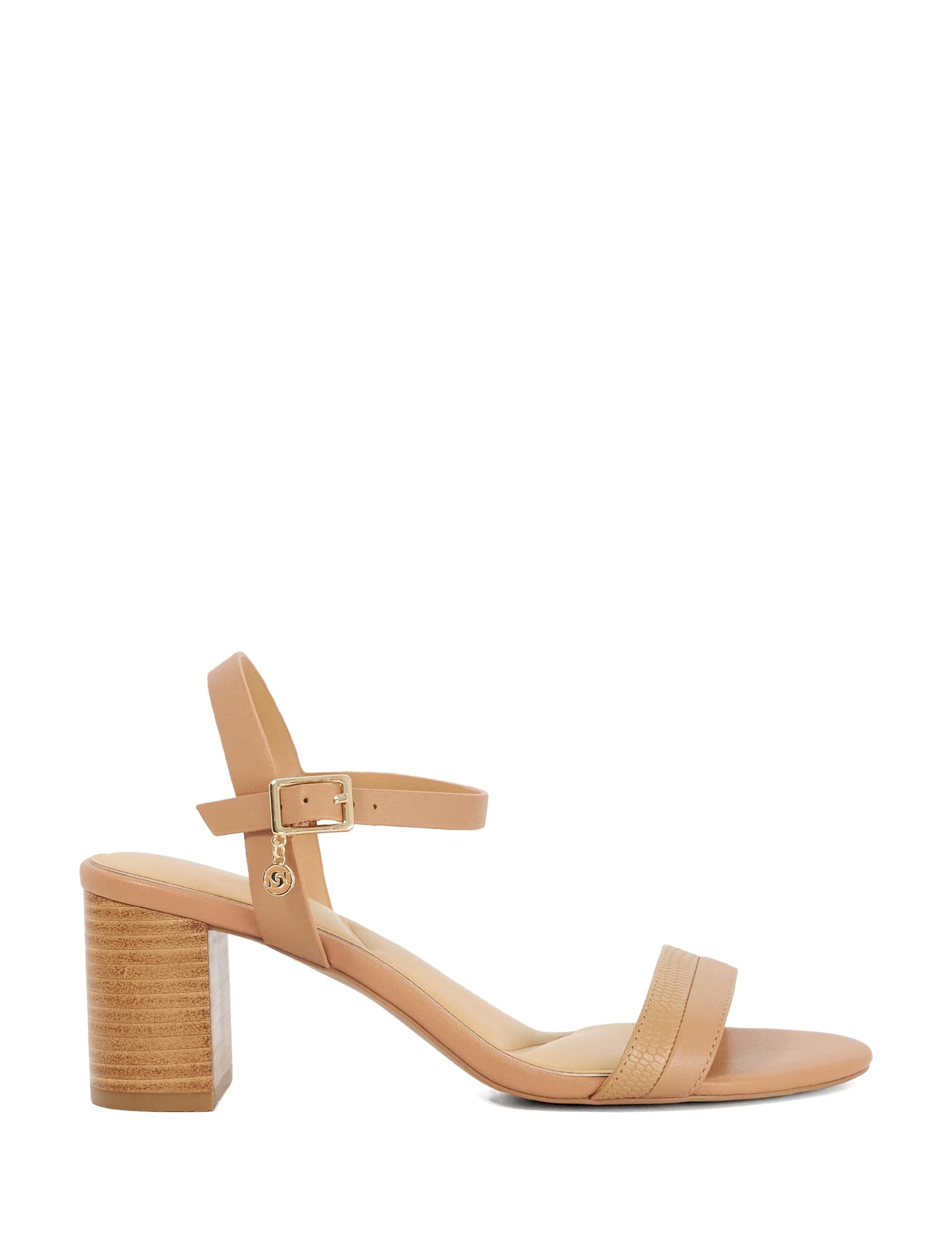 Leather Ankle Strap Block Heel Sandals 6 of 6