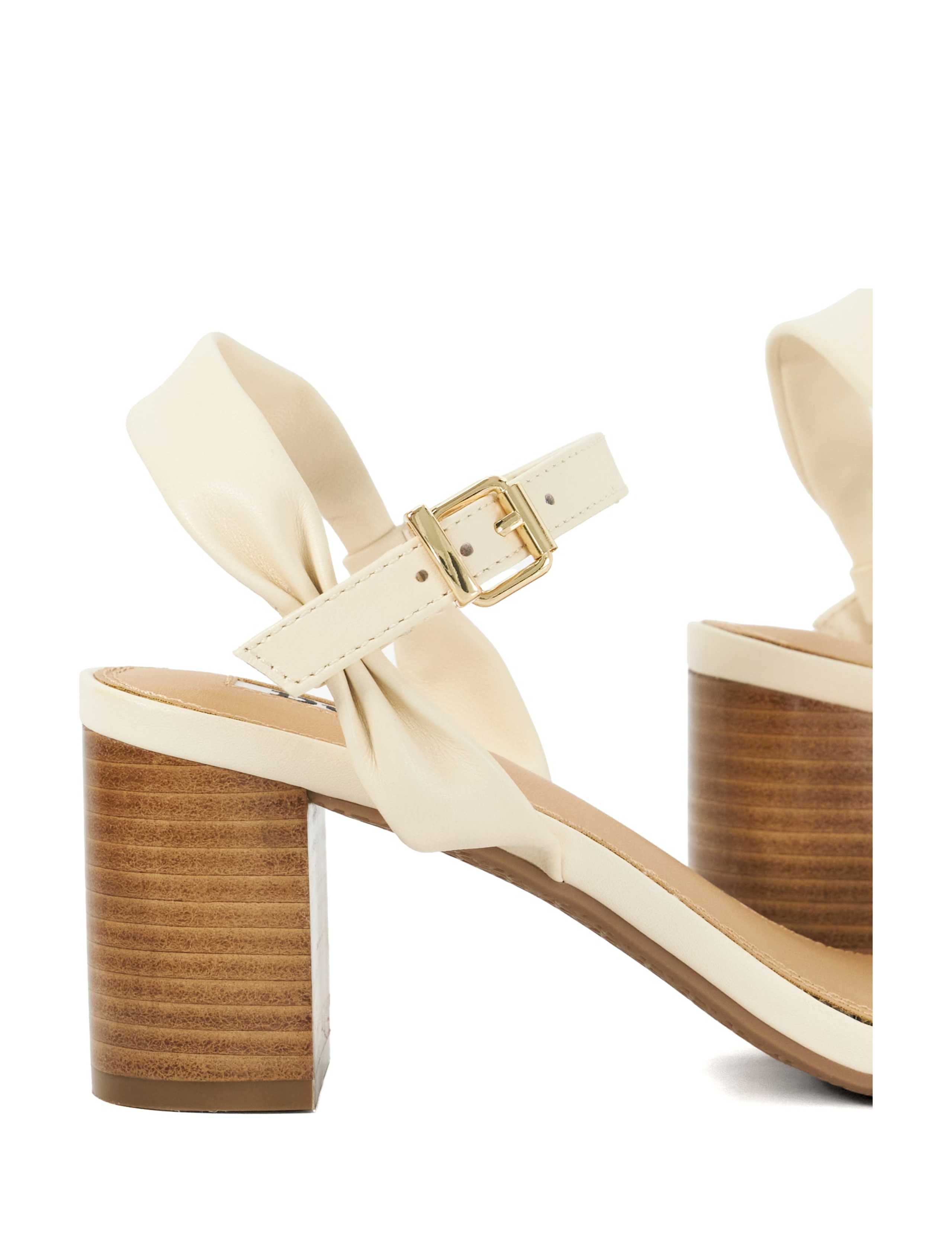 Leather Ankle Strap Block Heel Sandals 6 of 6
