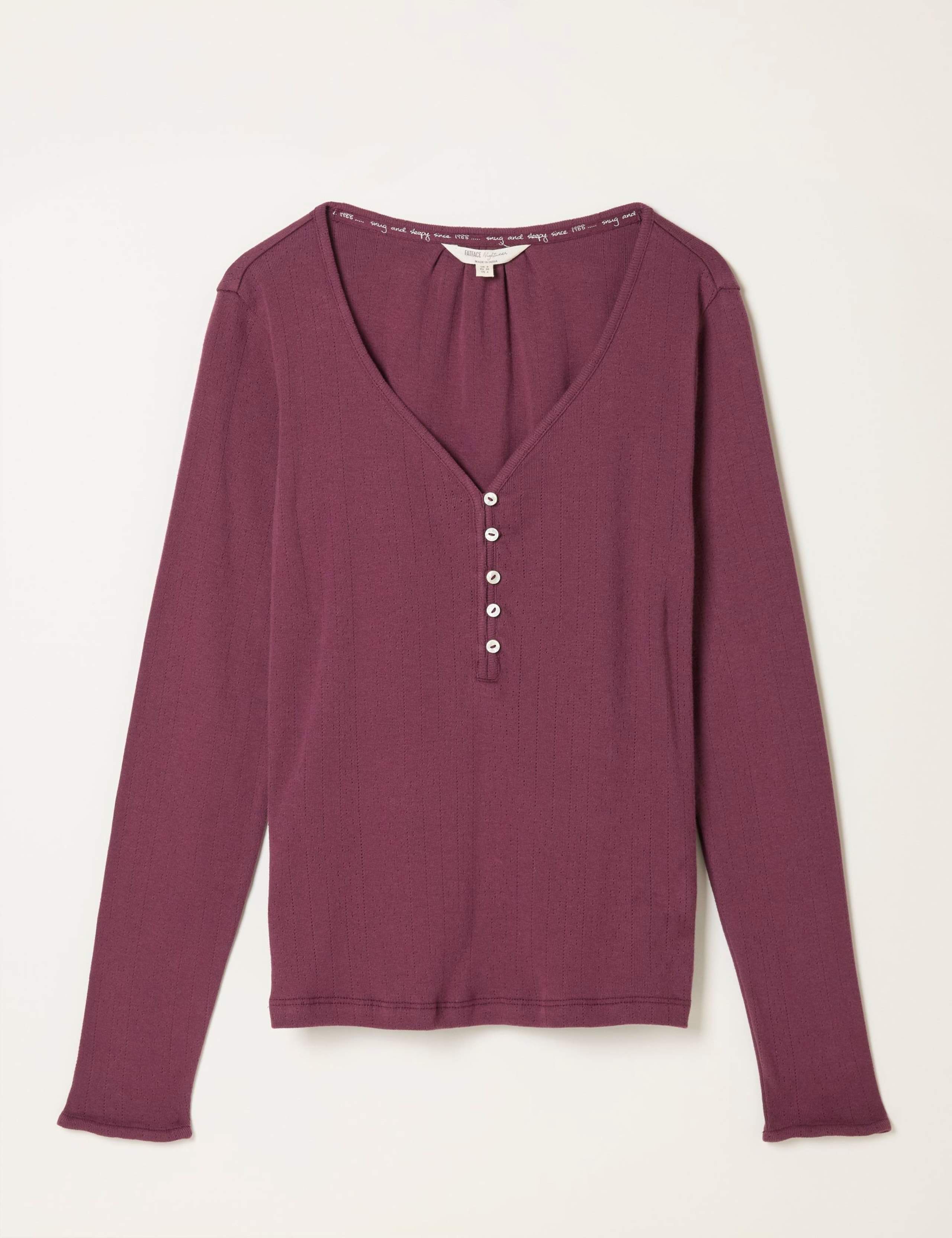 Pure Cotton Pointelle Pyjama Top 2 of 5