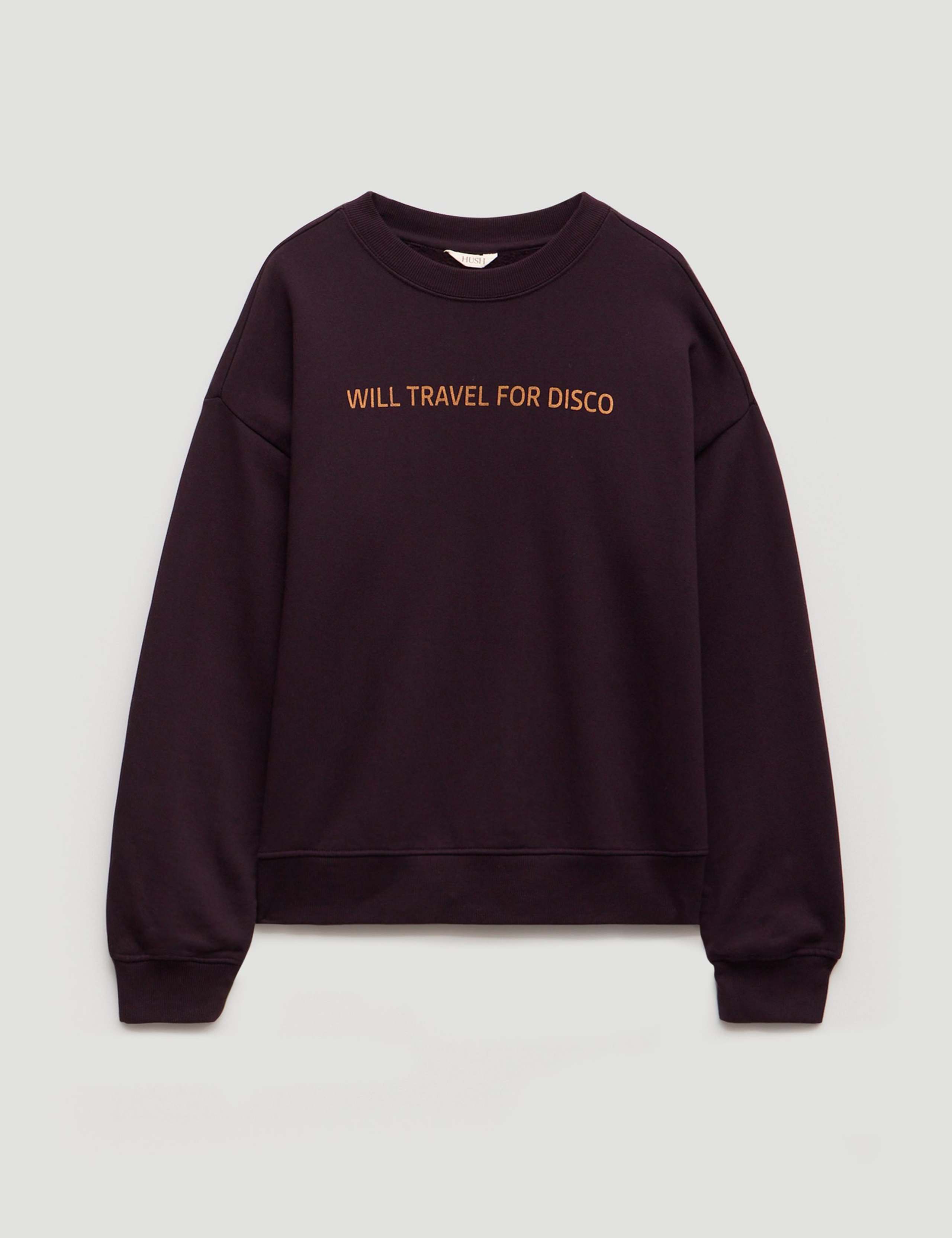 Pure Cotton Disco Slogan Sweatshirt 2 of 5