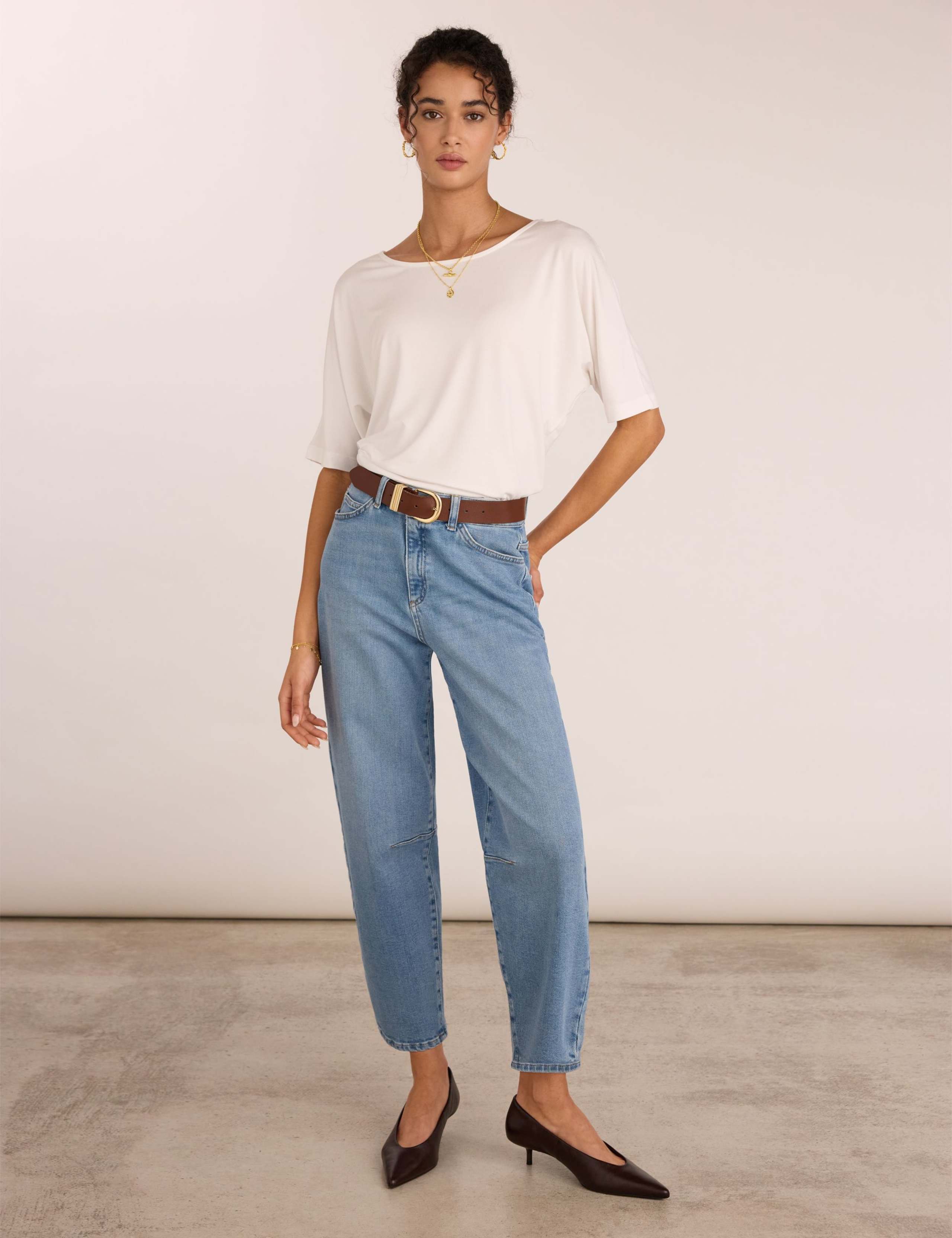 Relaxed Boat Neck T-Shirt 3 of 6