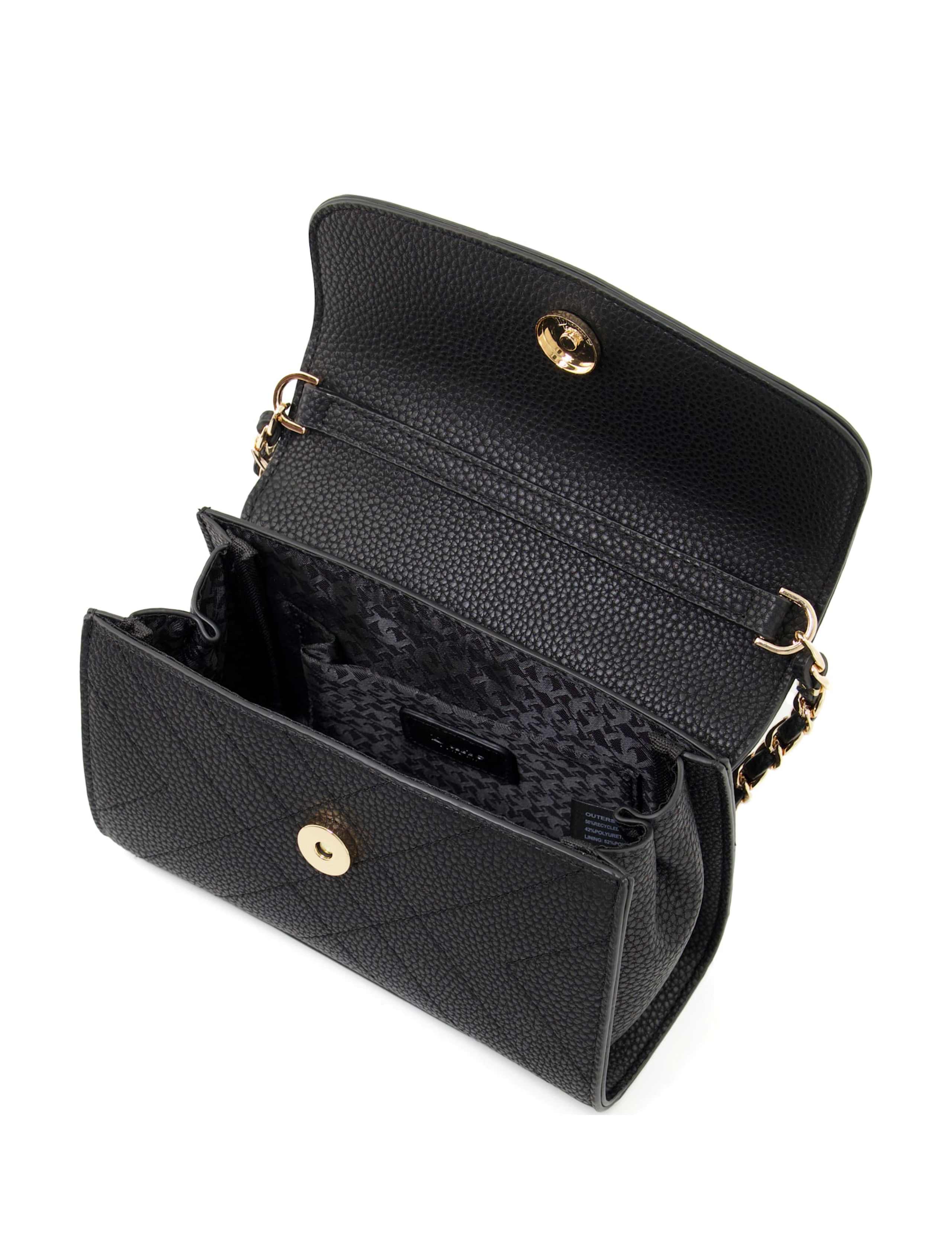 Faux Leather Quilted Mini Cross Body Bag 3 of 4