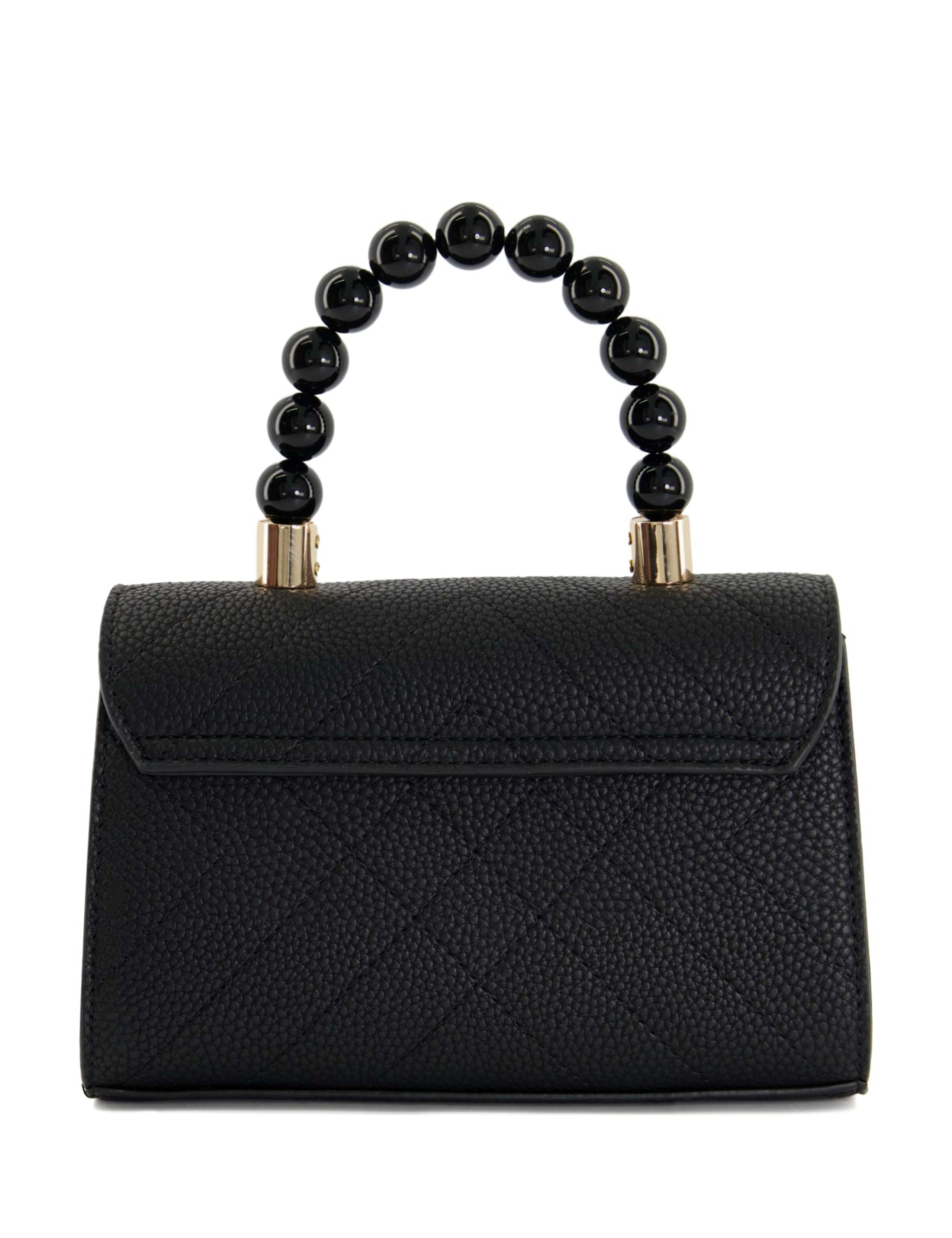 Faux Leather Quilted Mini Cross Body Bag 4 of 4
