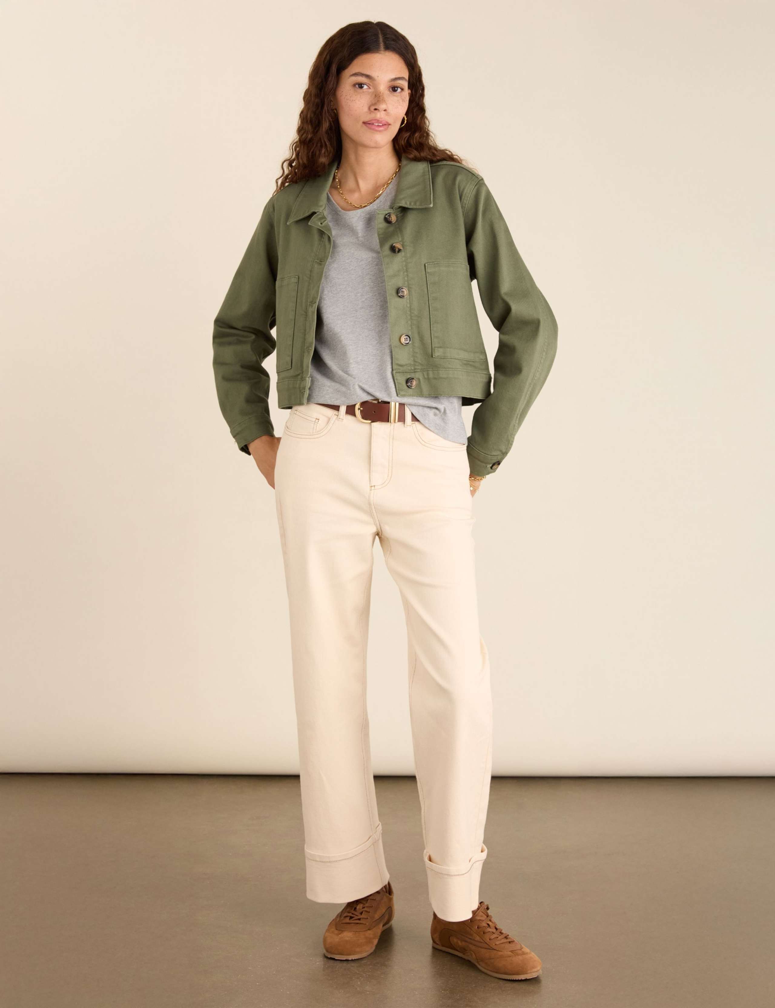 Pure Cotton Scoop Neck T-Shirt 5 of 5