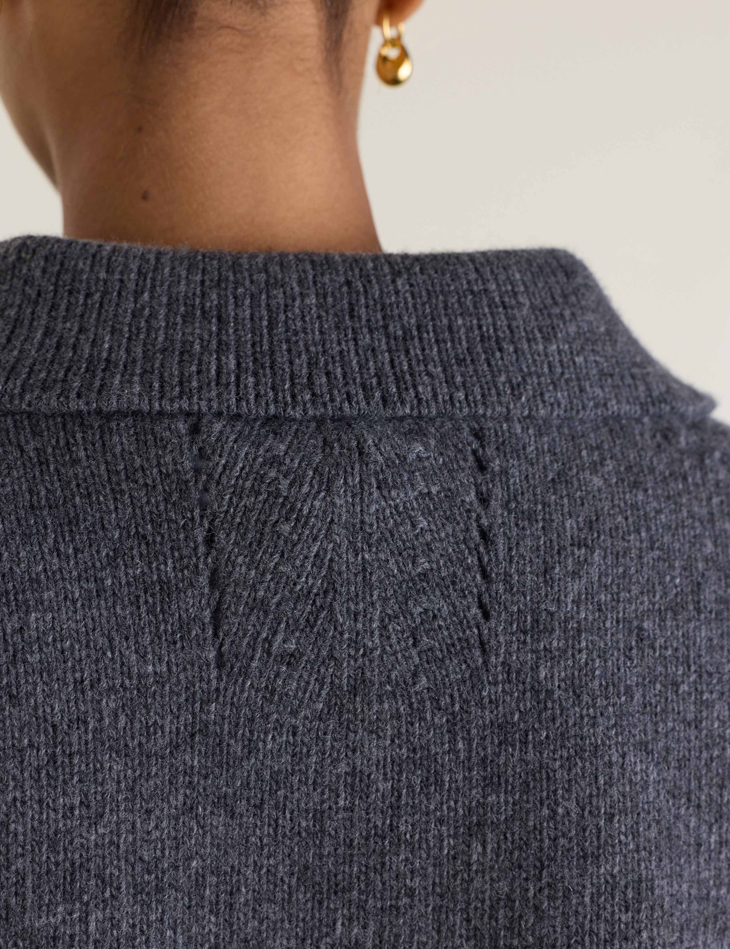 Wool Rich Quarter Zip Relaxed Jumper 5 of 6