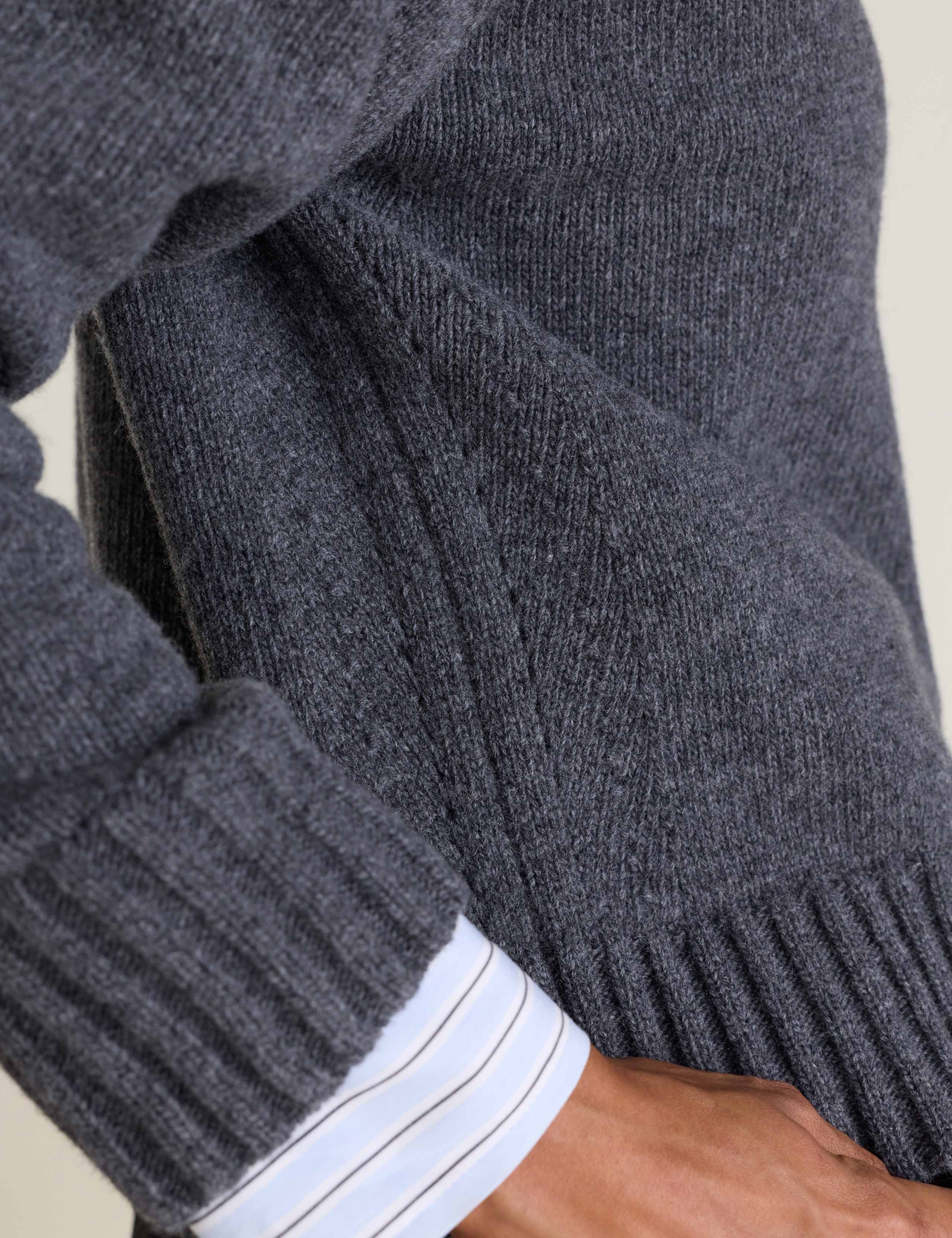 Wool Rich Quarter Zip Relaxed Jumper 6 of 6