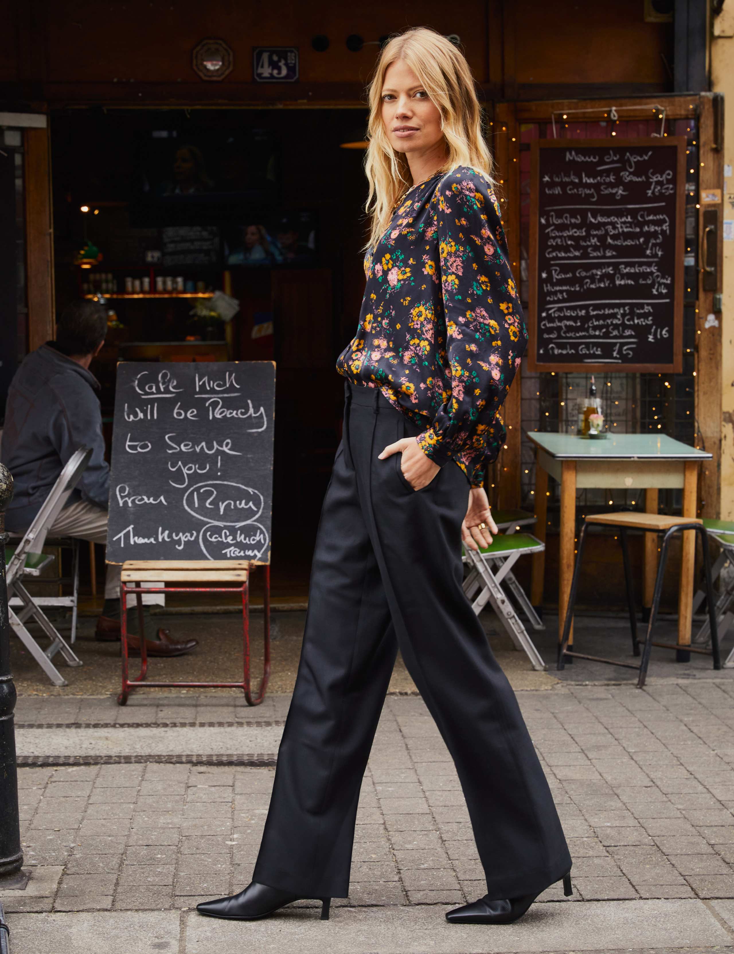 Satin Floral Blouse 3 of 5