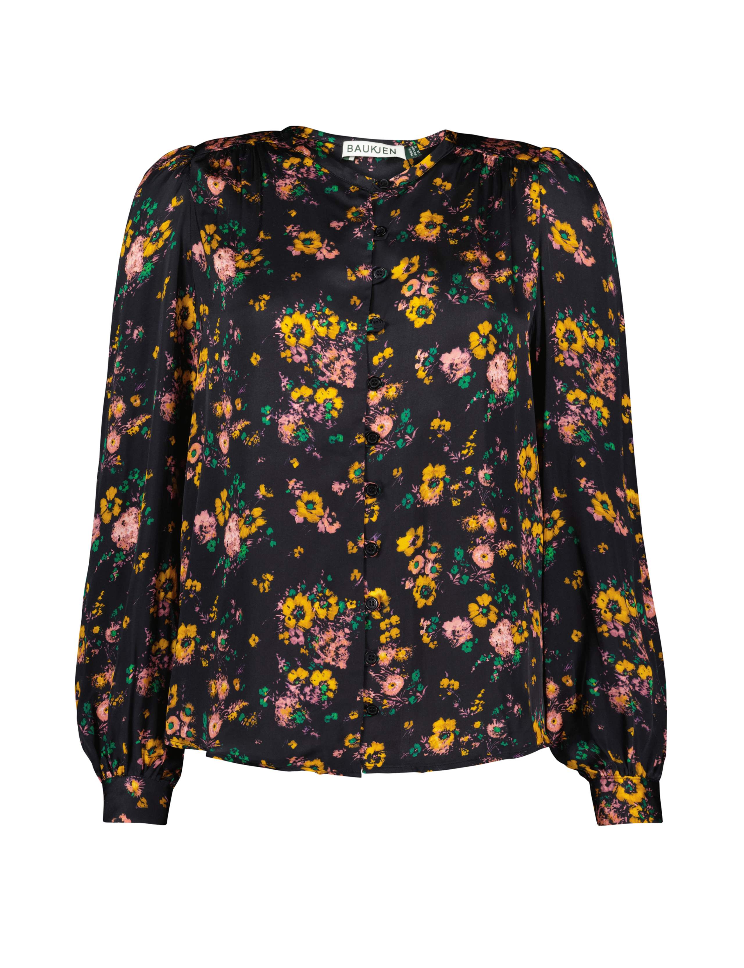 Satin Floral Blouse 2 of 5