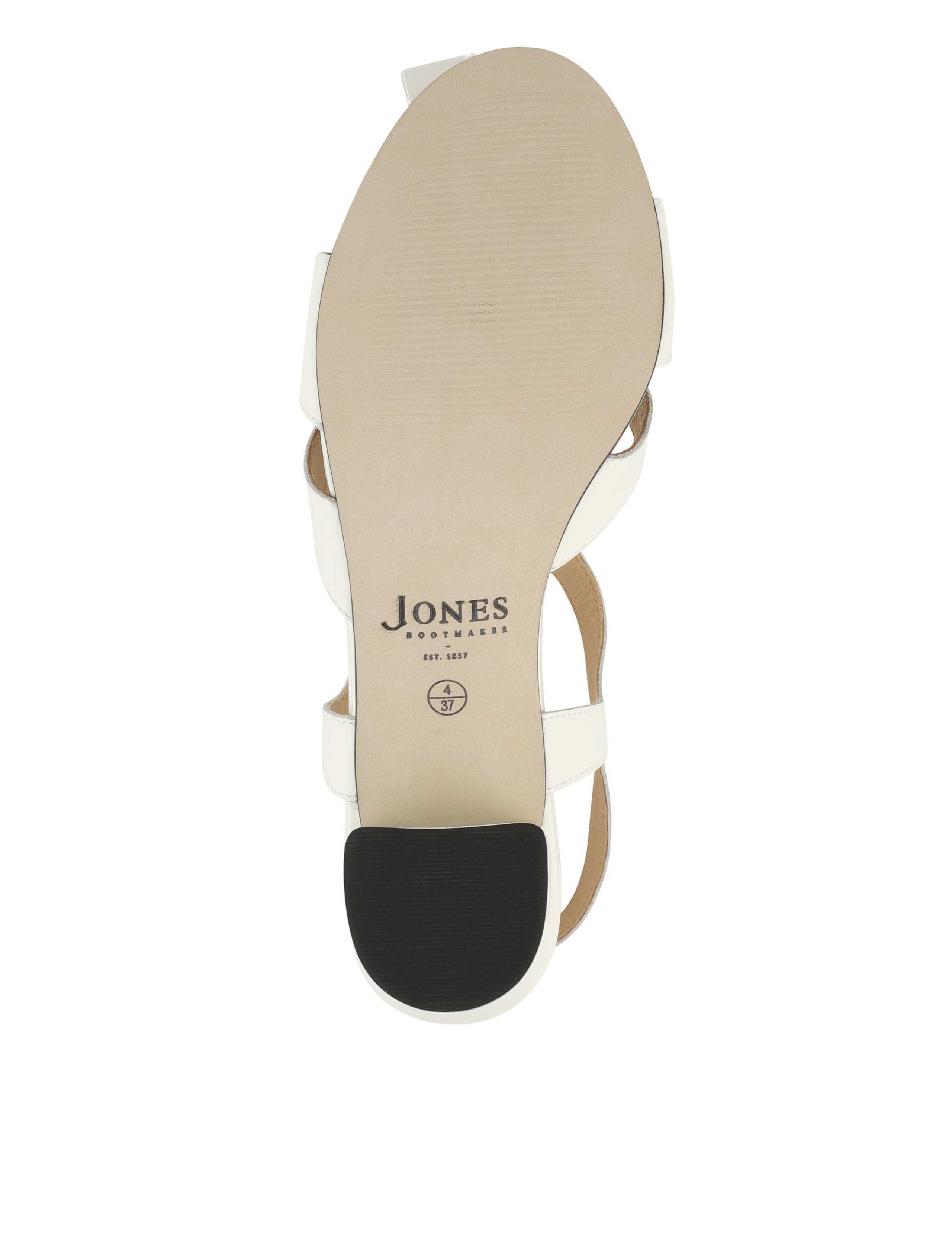 Leather Buckle Block Heel Slingback Shoes 6 of 6