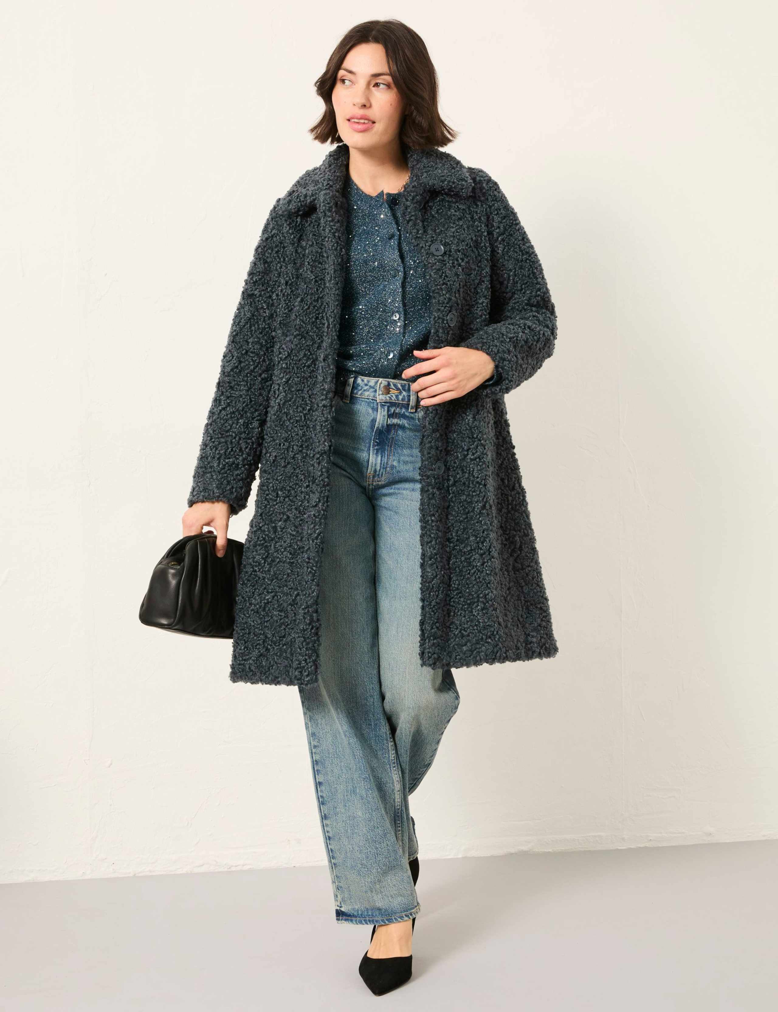 Teddy Longline Coat 1 of 6