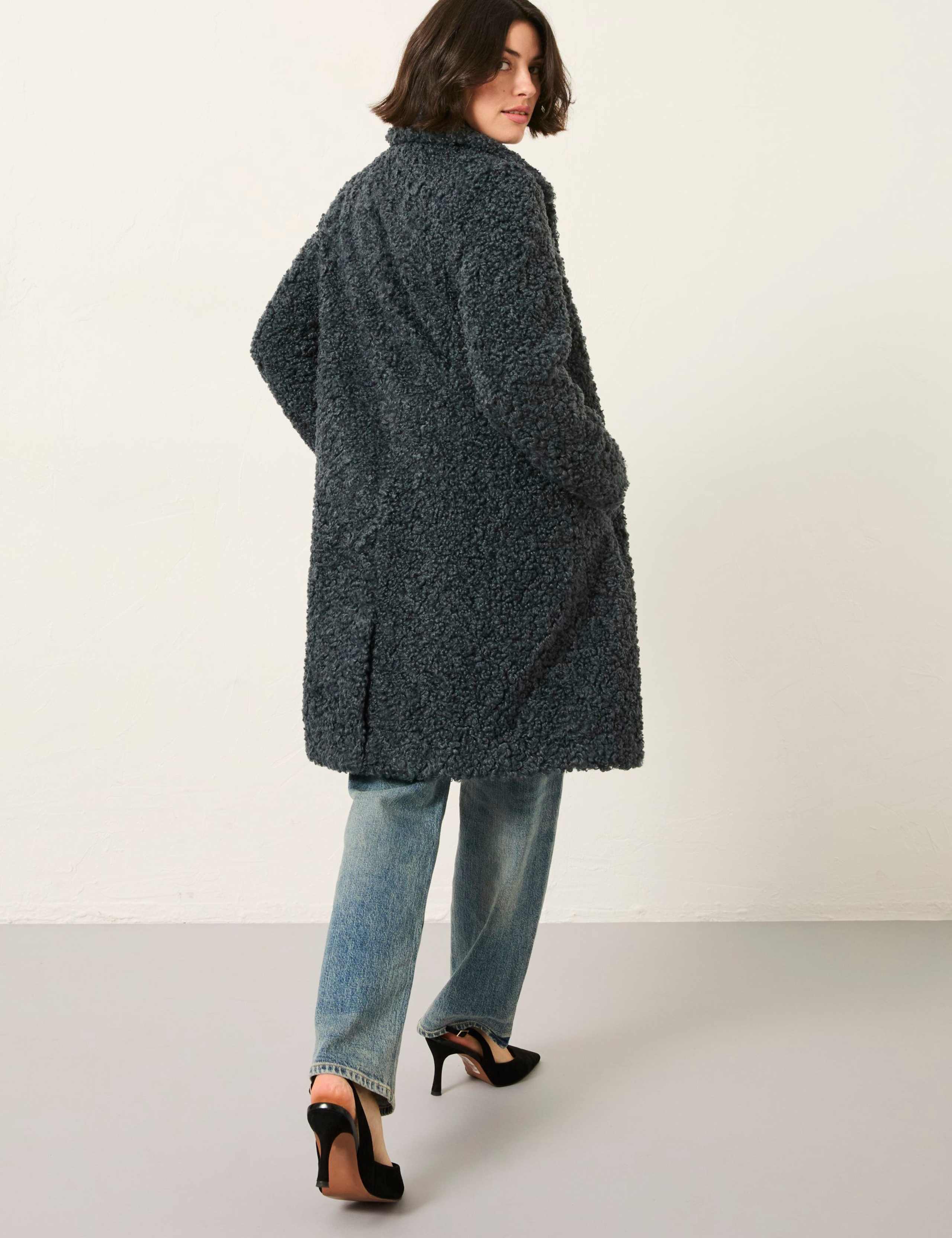 Teddy Longline Coat 4 of 6