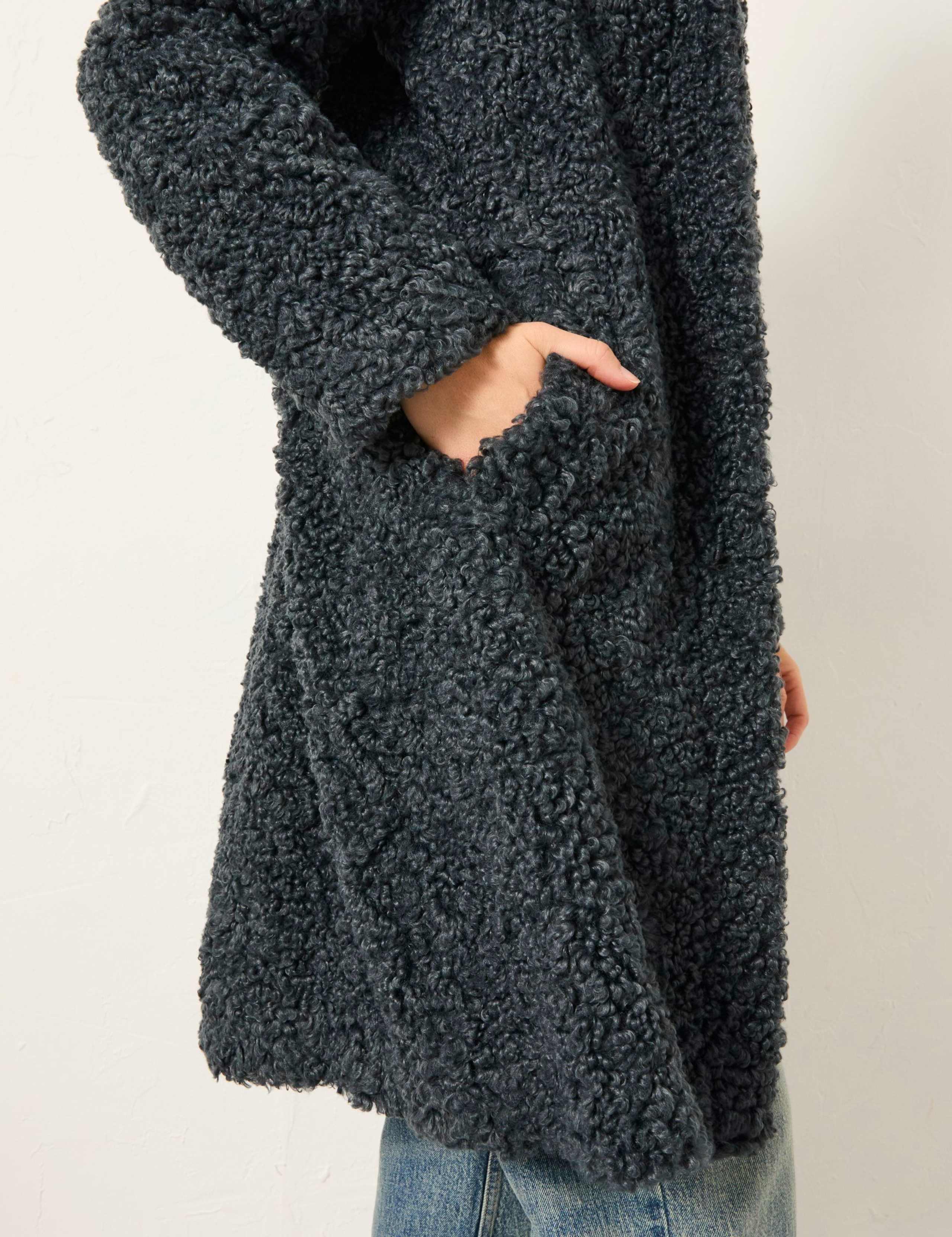 Teddy Longline Coat 5 of 6