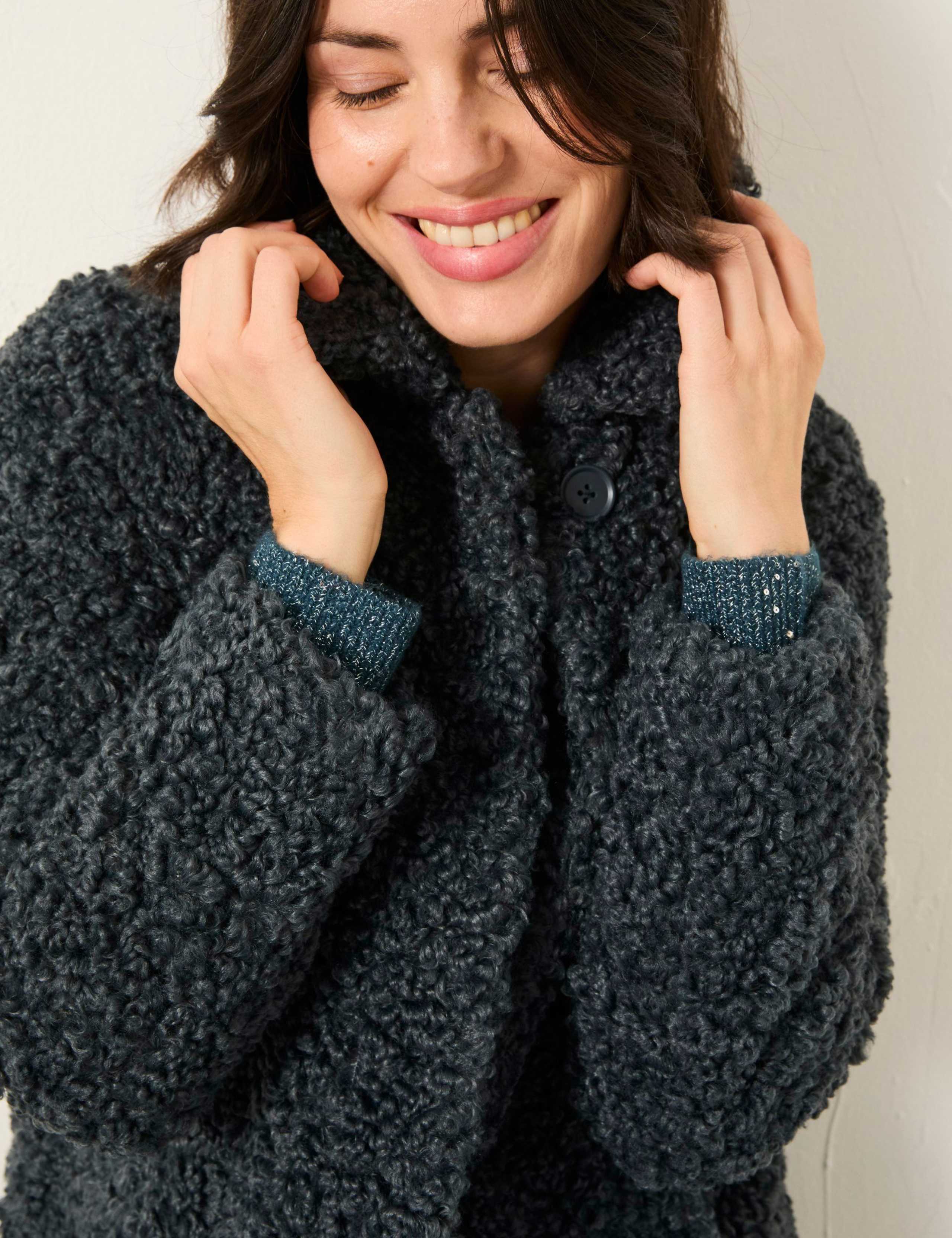 Teddy Longline Coat 6 of 6