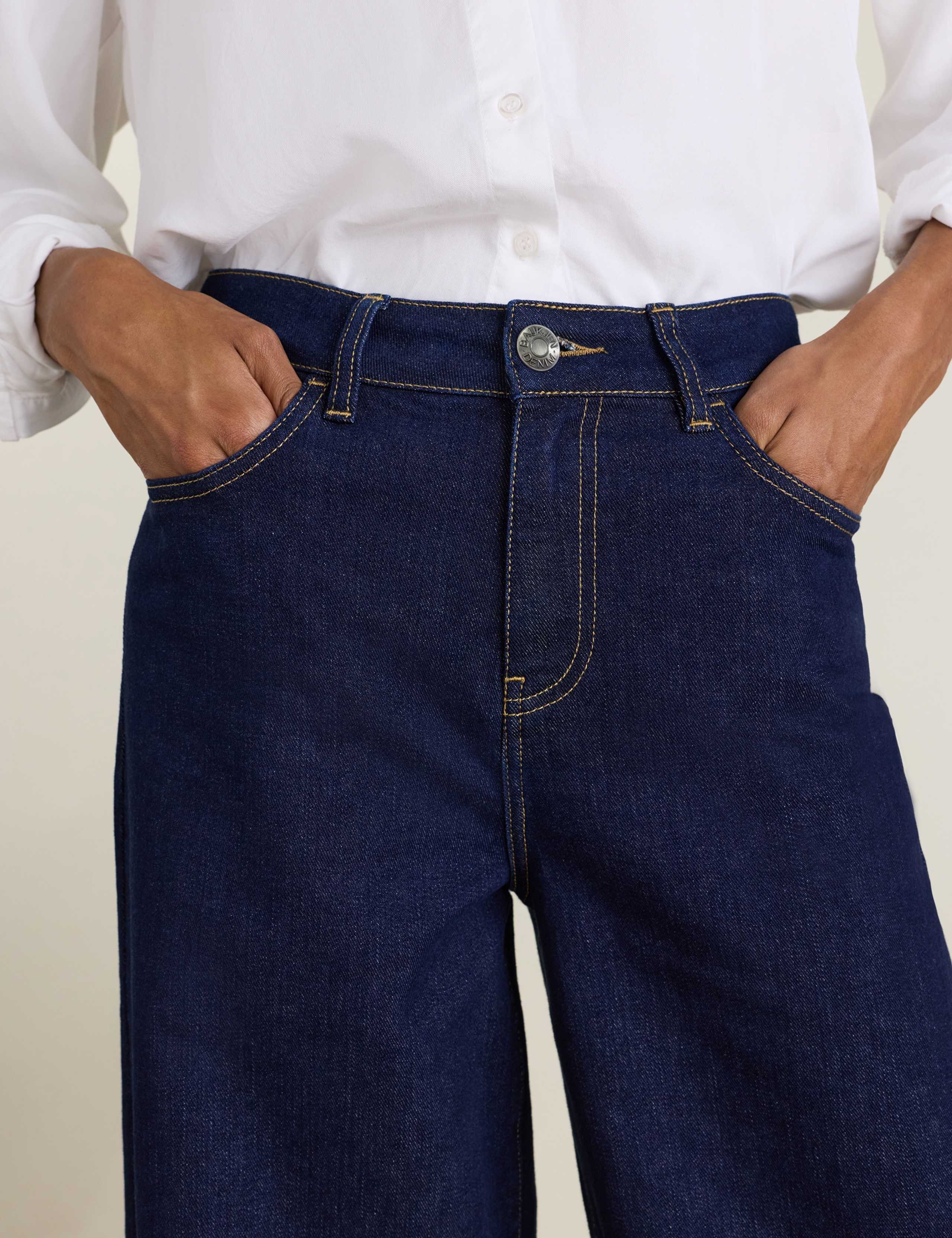 High Waisted Palazzo Jeans 3 of 4