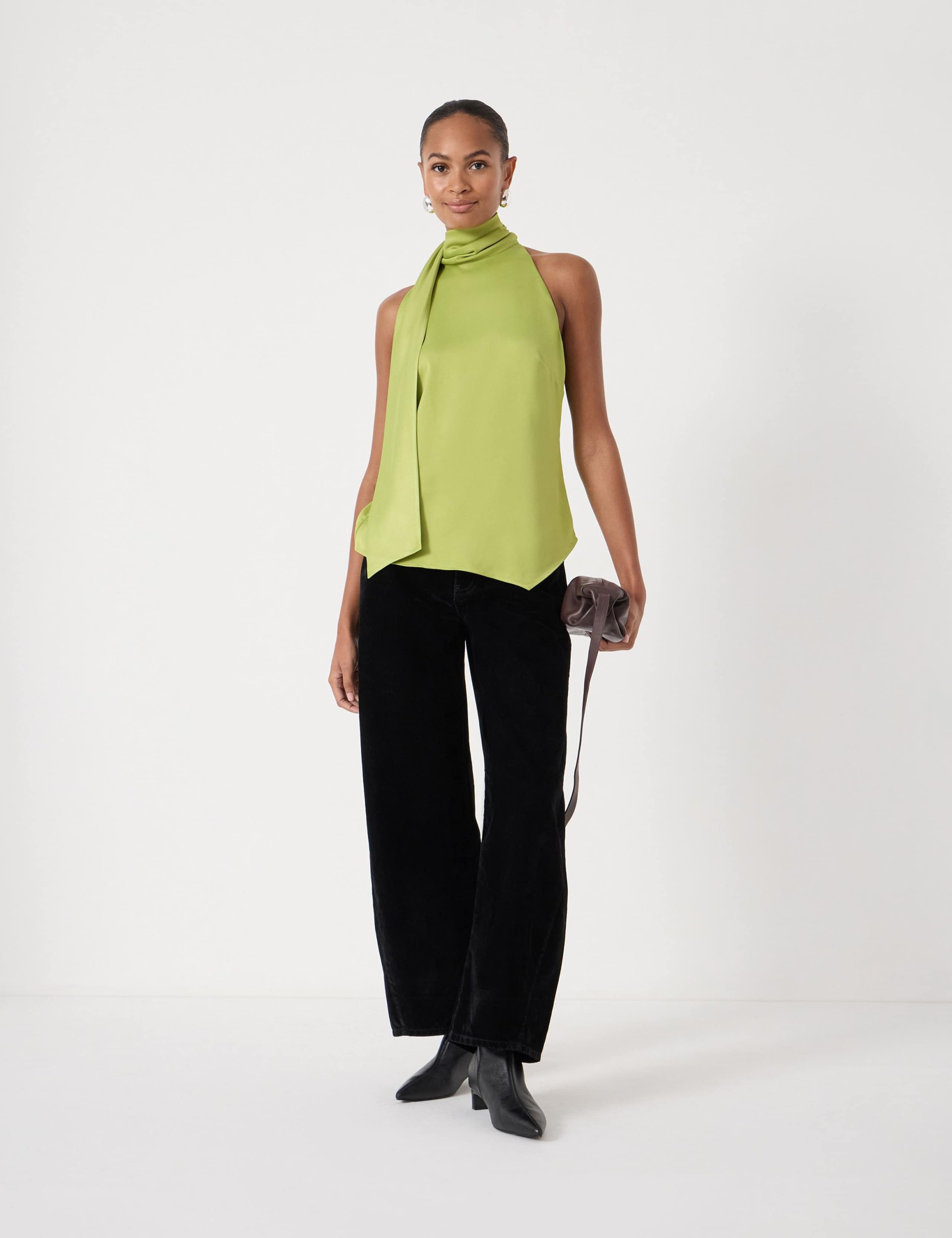 Satin Halter Neck Top 3 of 5