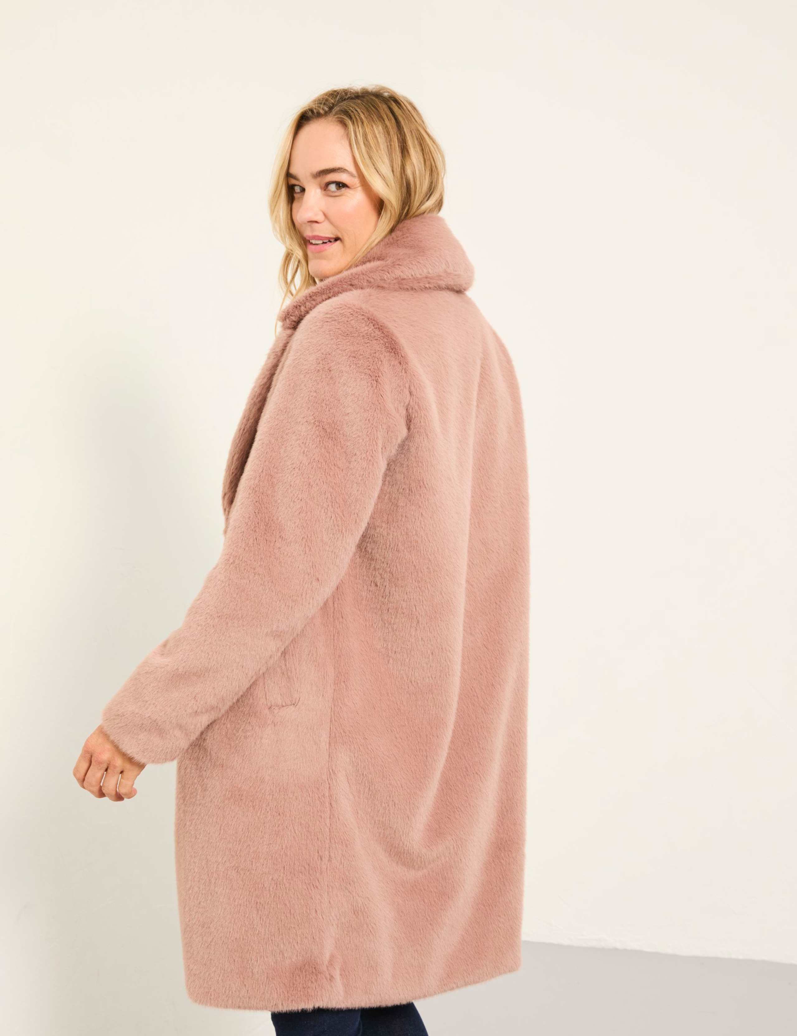 Faux Fur Longline Coat 5 of 5
