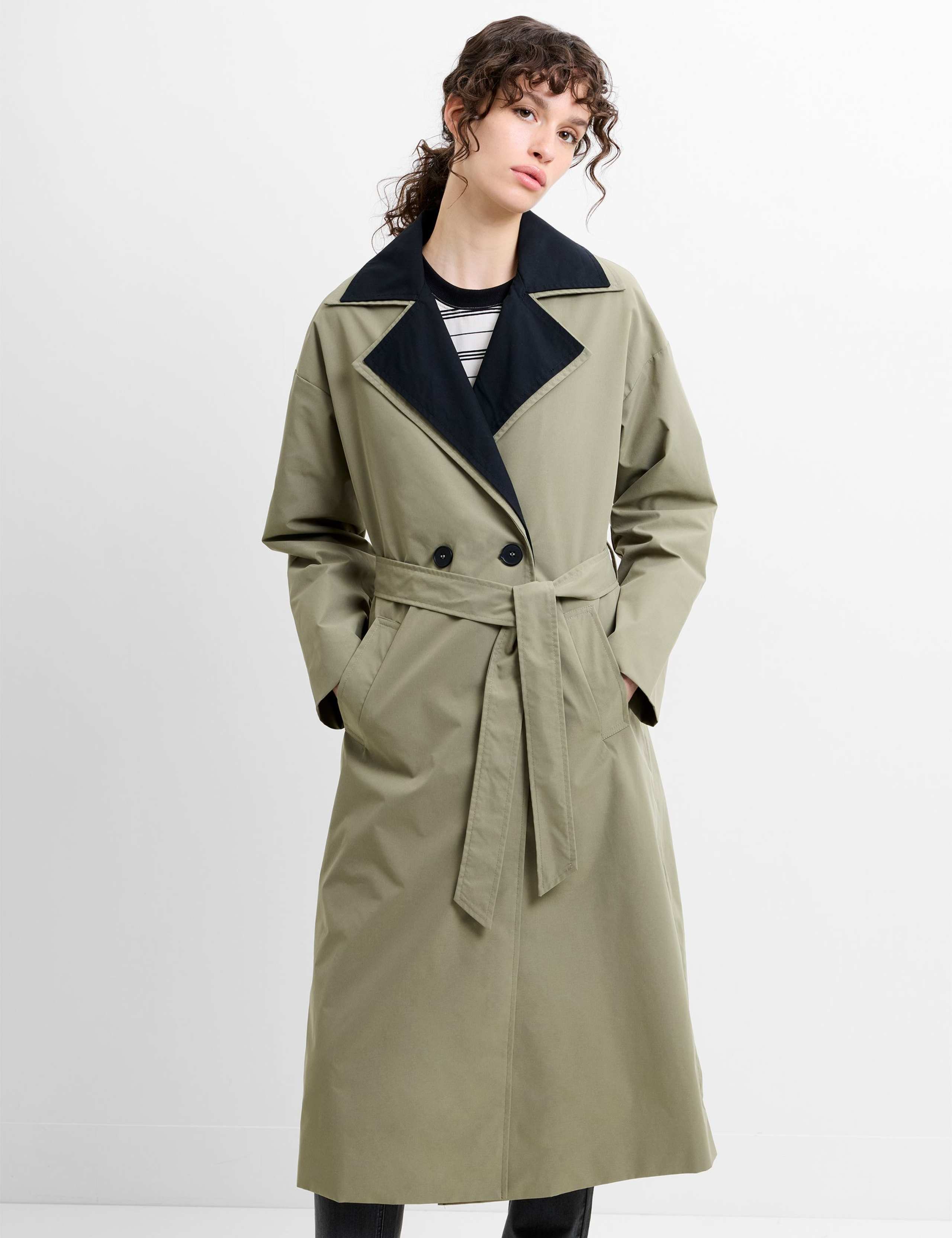 Collared Longline Trench Coat 4 of 5