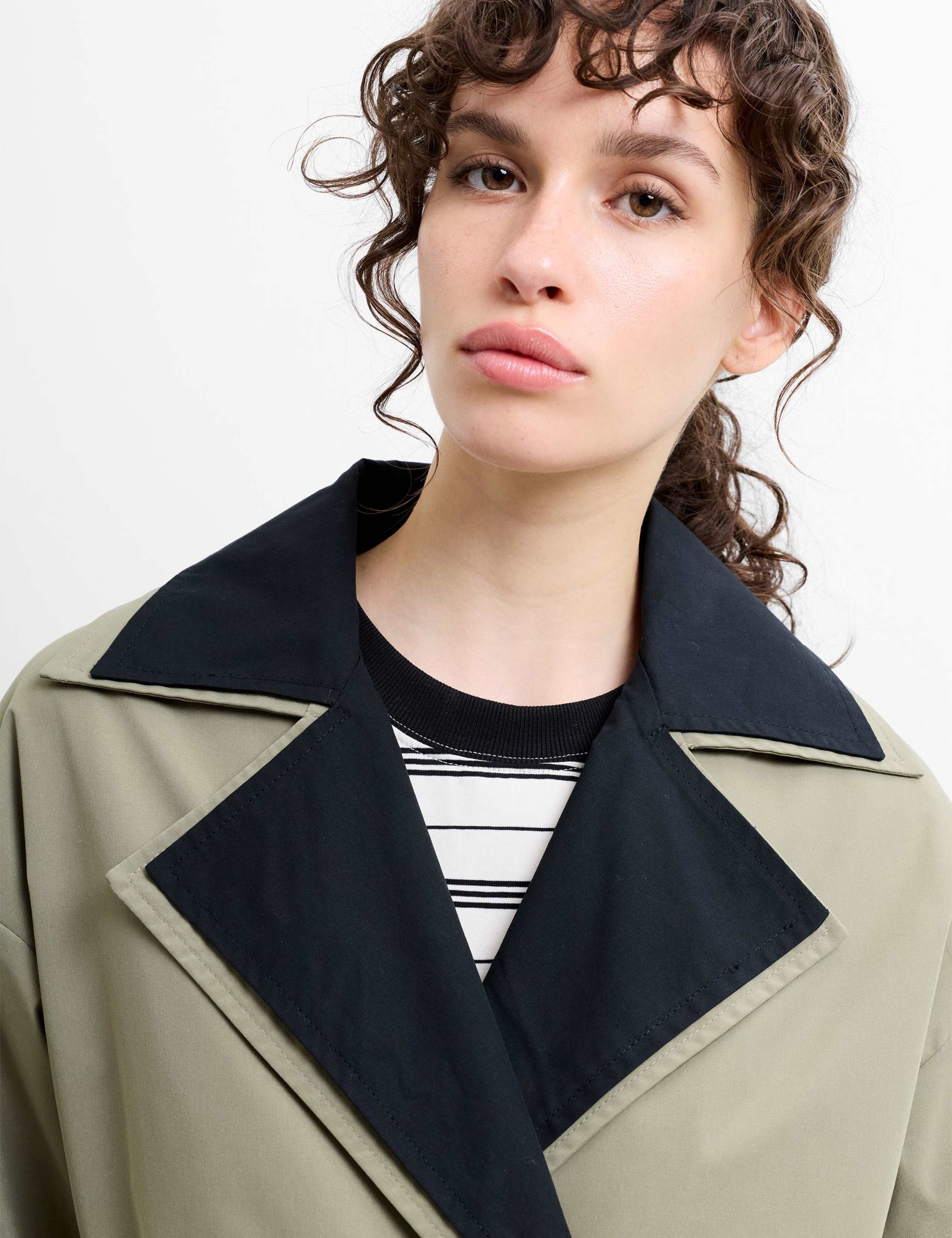 Collared Longline Trench Coat 5 of 5