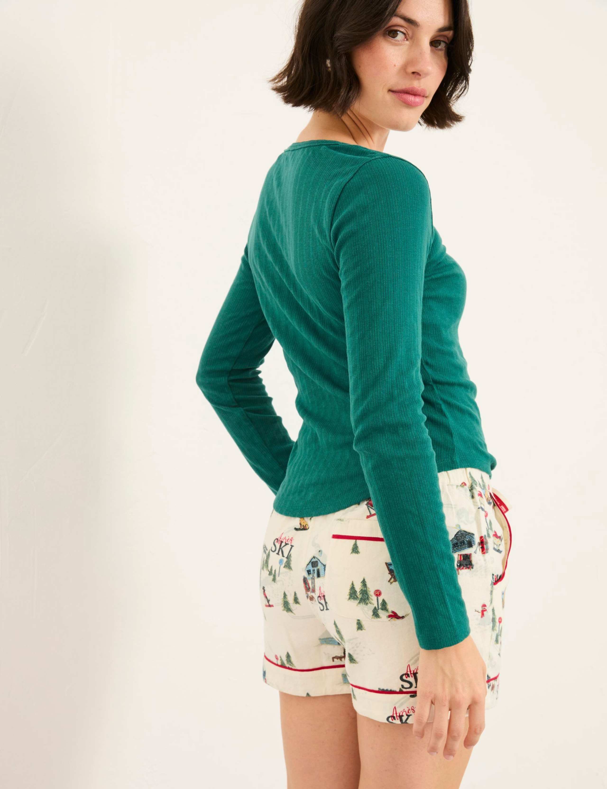 Cotton Rich Henley Pyjama Top 5 of 5