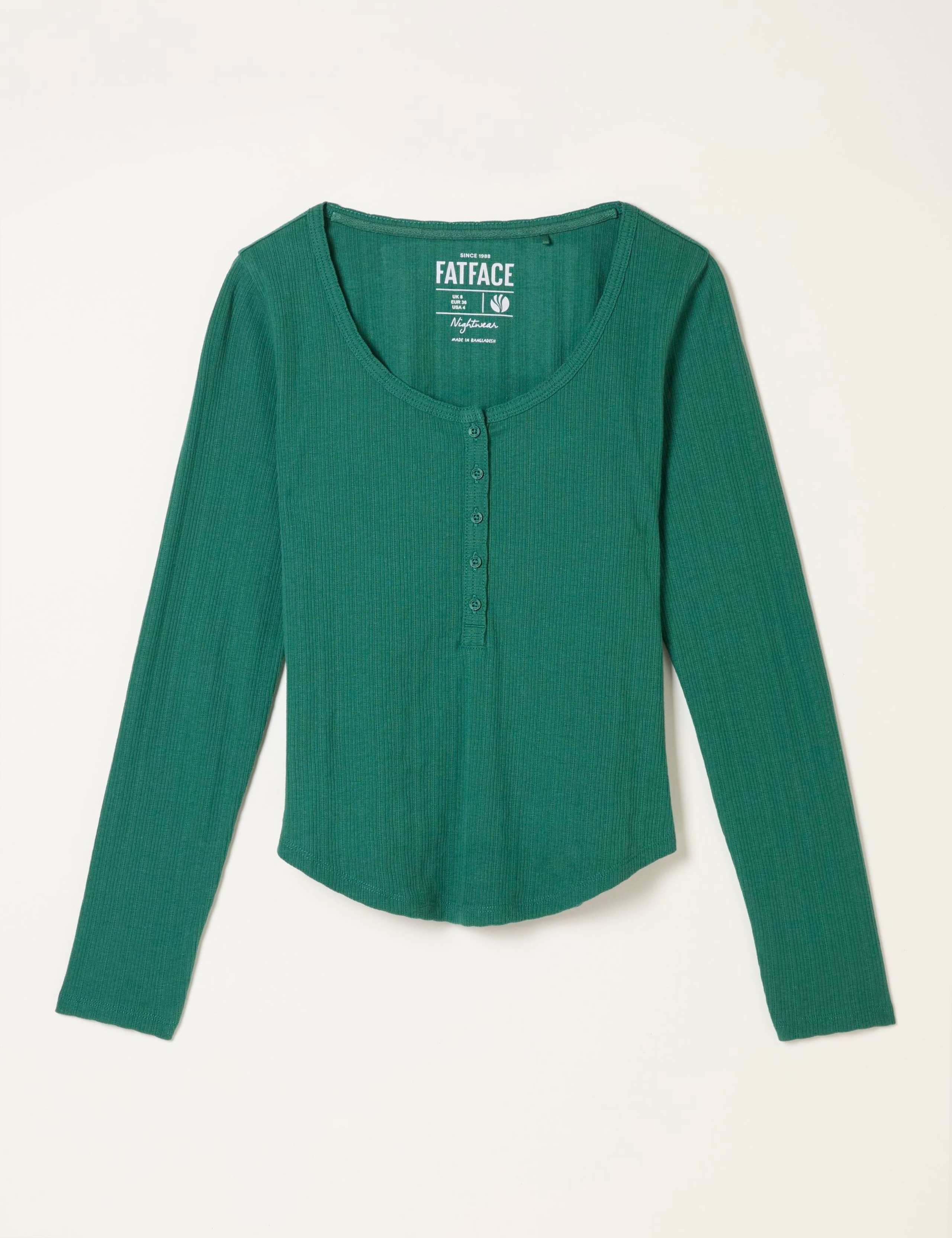 Cotton Rich Henley Pyjama Top 2 of 5