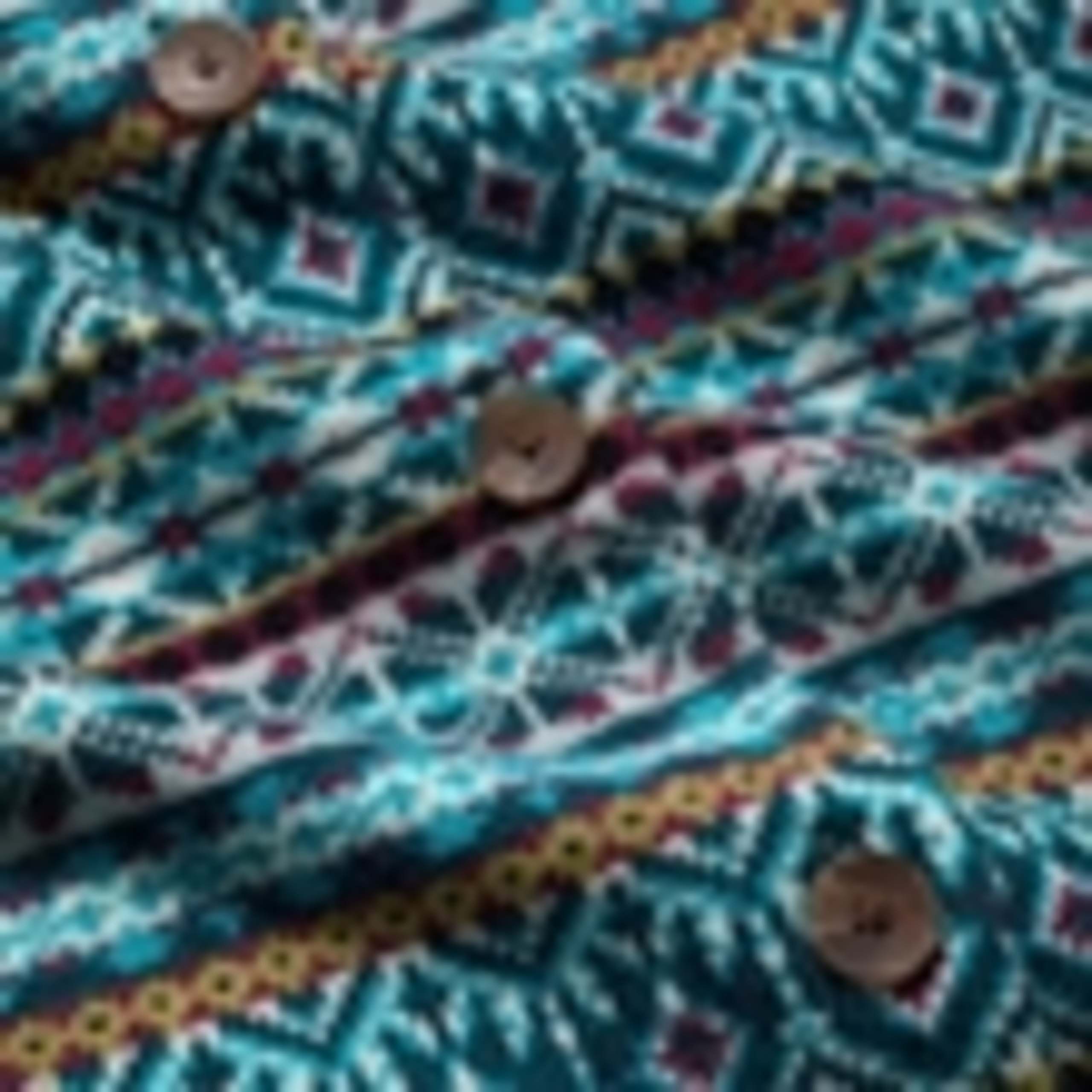 Merino Wool Rich Floral Fair Isle Cardigan 5 of 5