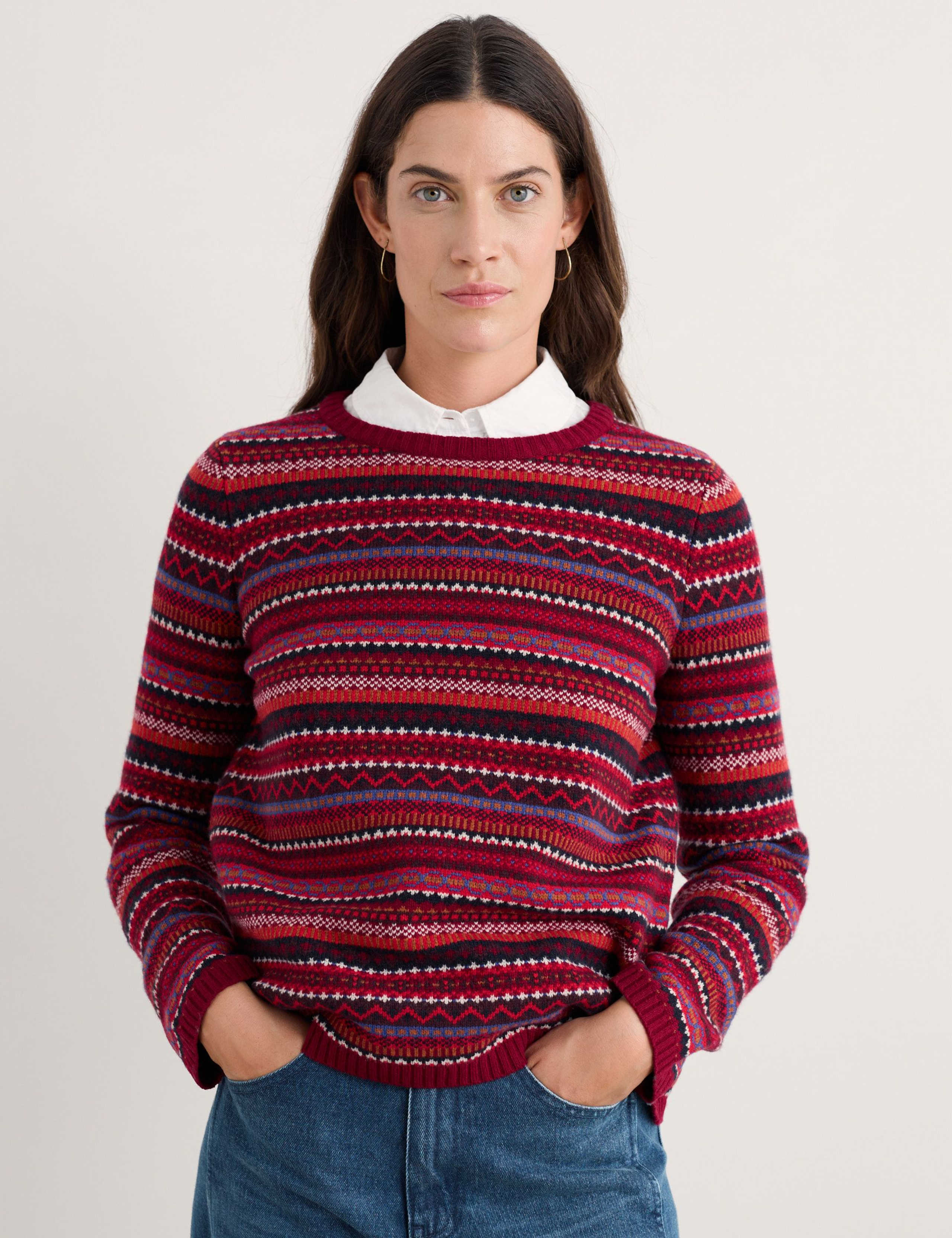 Merino Wool Rich Fair Isle Jumper 1 of 5
