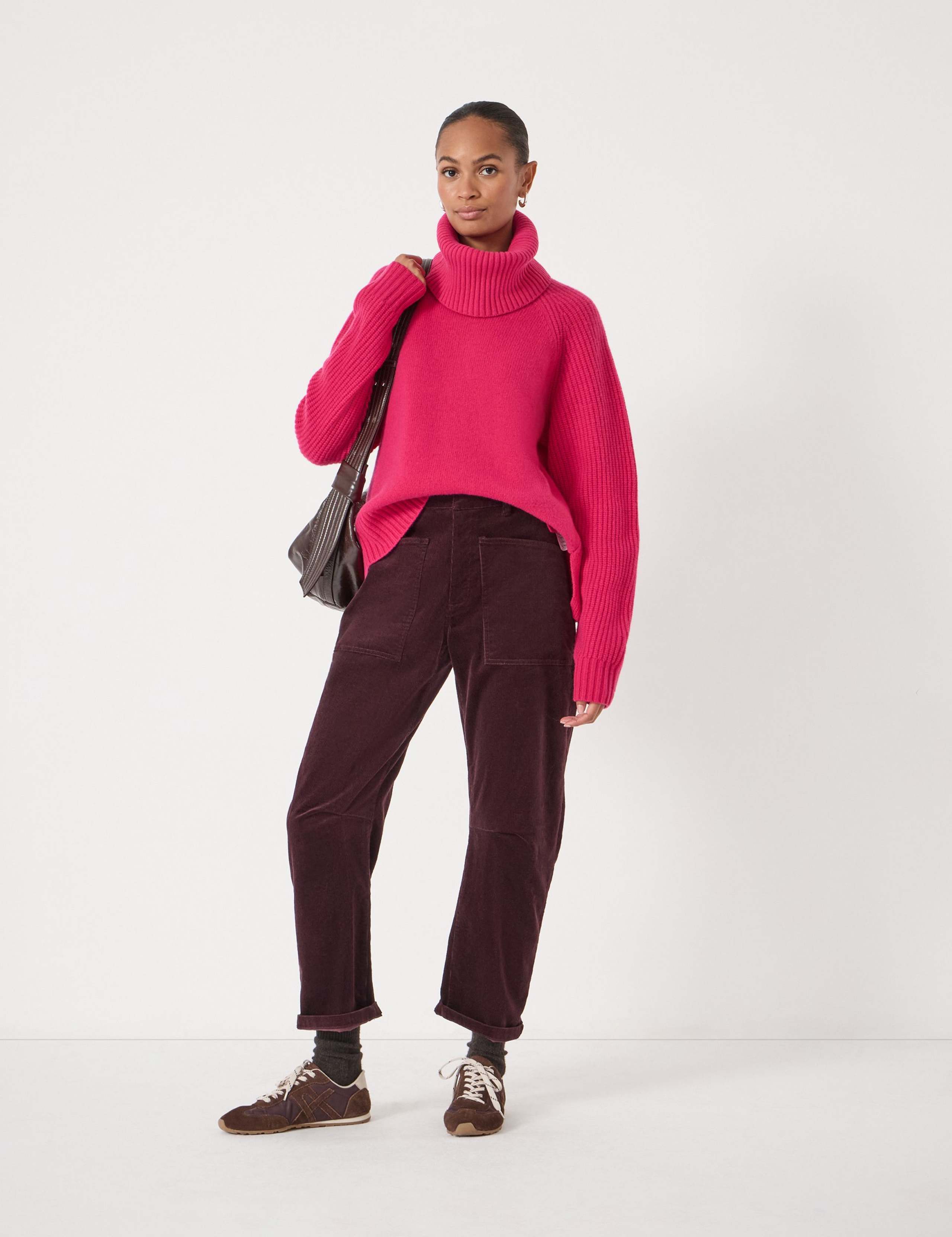 Pure Merino Wool Detachable Roll Neck Jumper 3 of 6