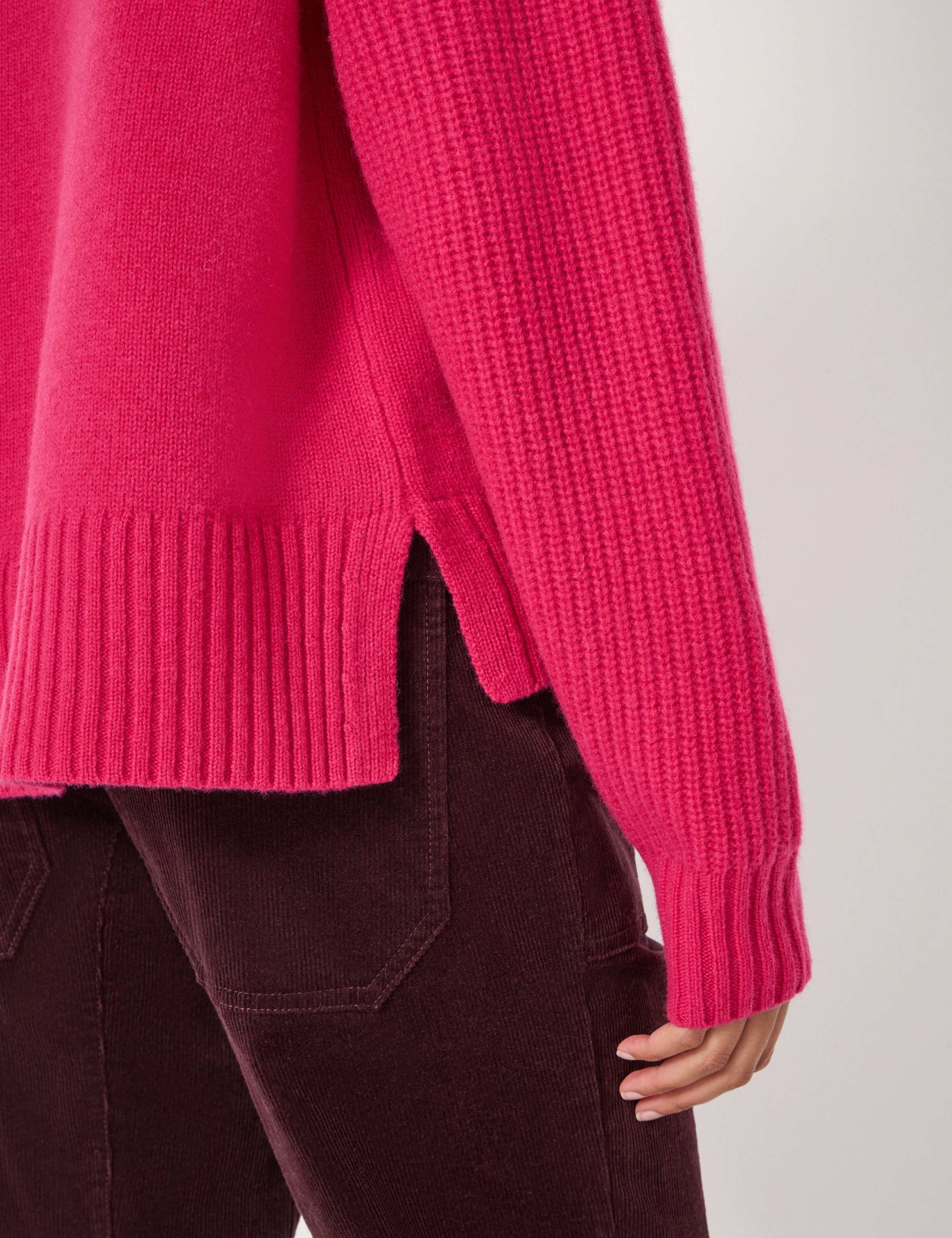 Pure Merino Wool Detachable Roll Neck Jumper 6 of 6