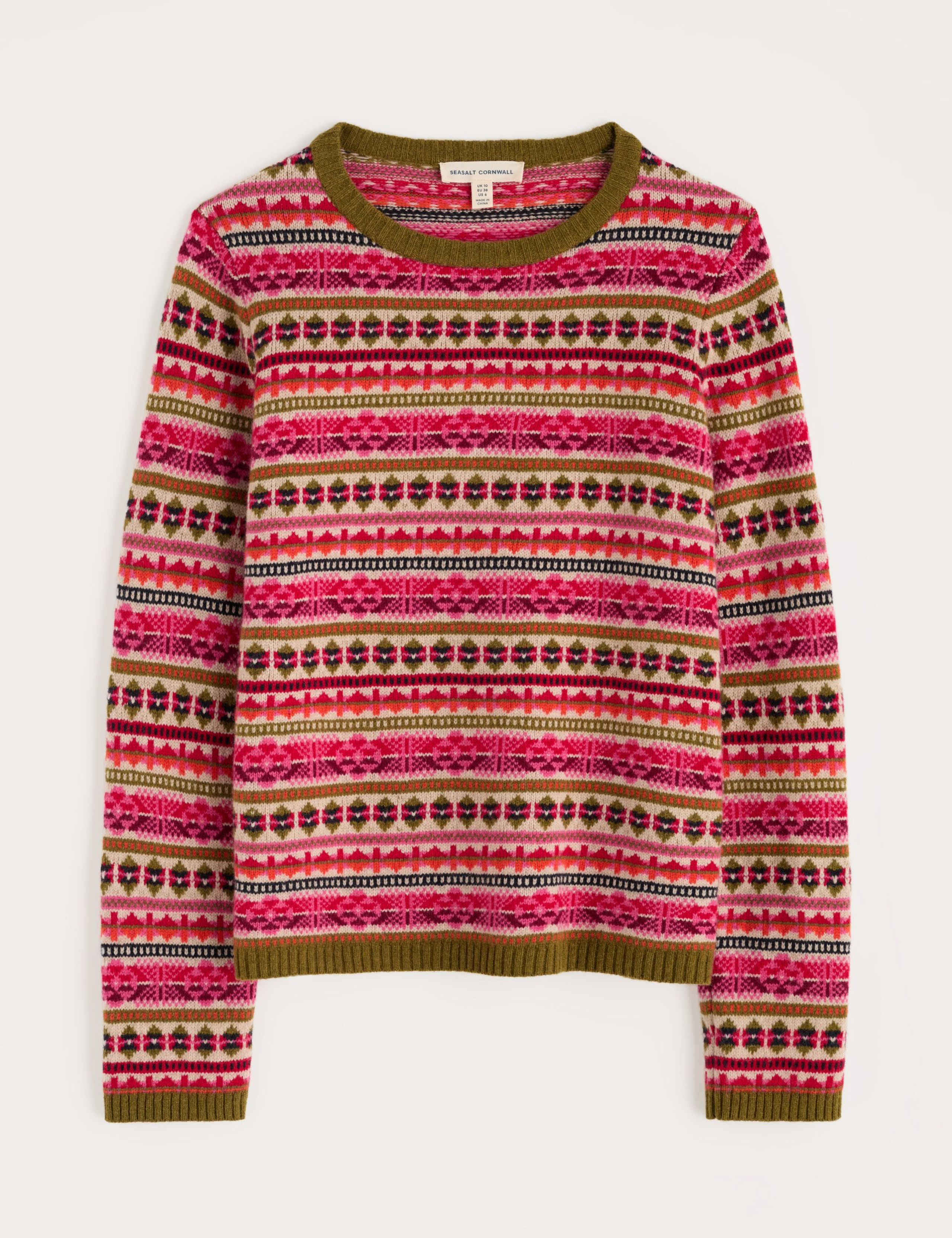 Merino Wool Rich Fair Isle Jumper 2 of 6