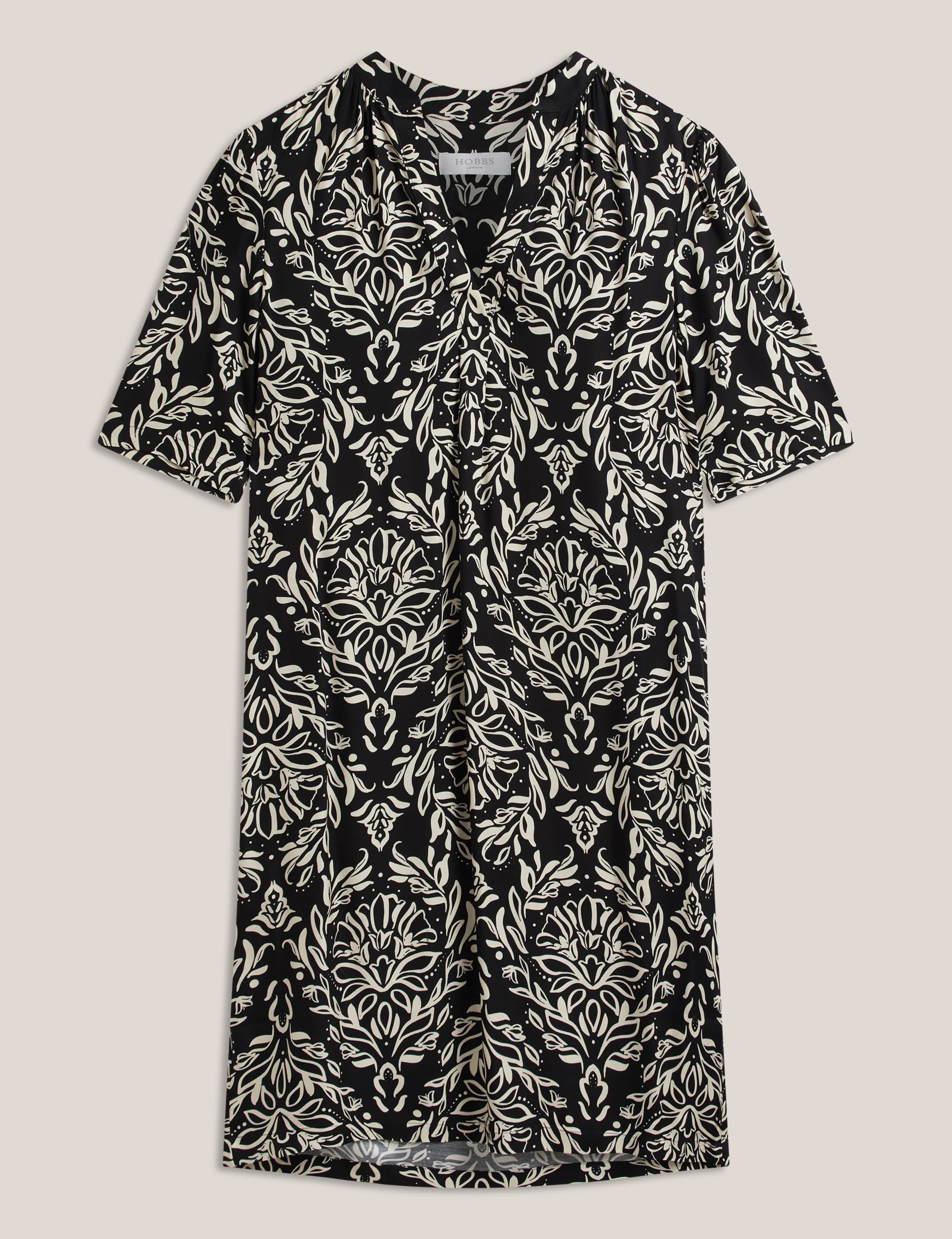 Printed Knee Length Shift Dress 2 of 6