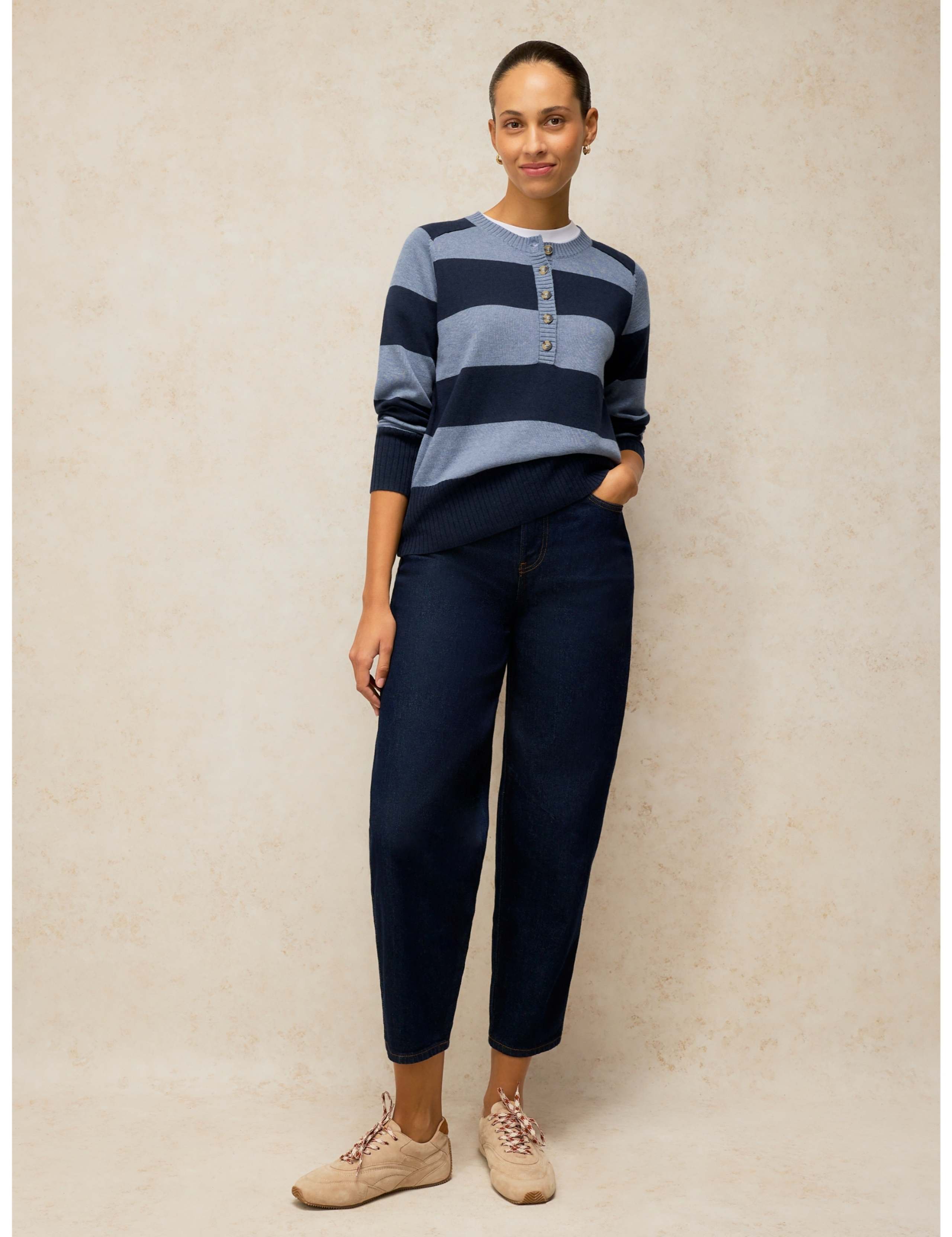 Sienna Cotton Rich Henley Jumper 3 of 6