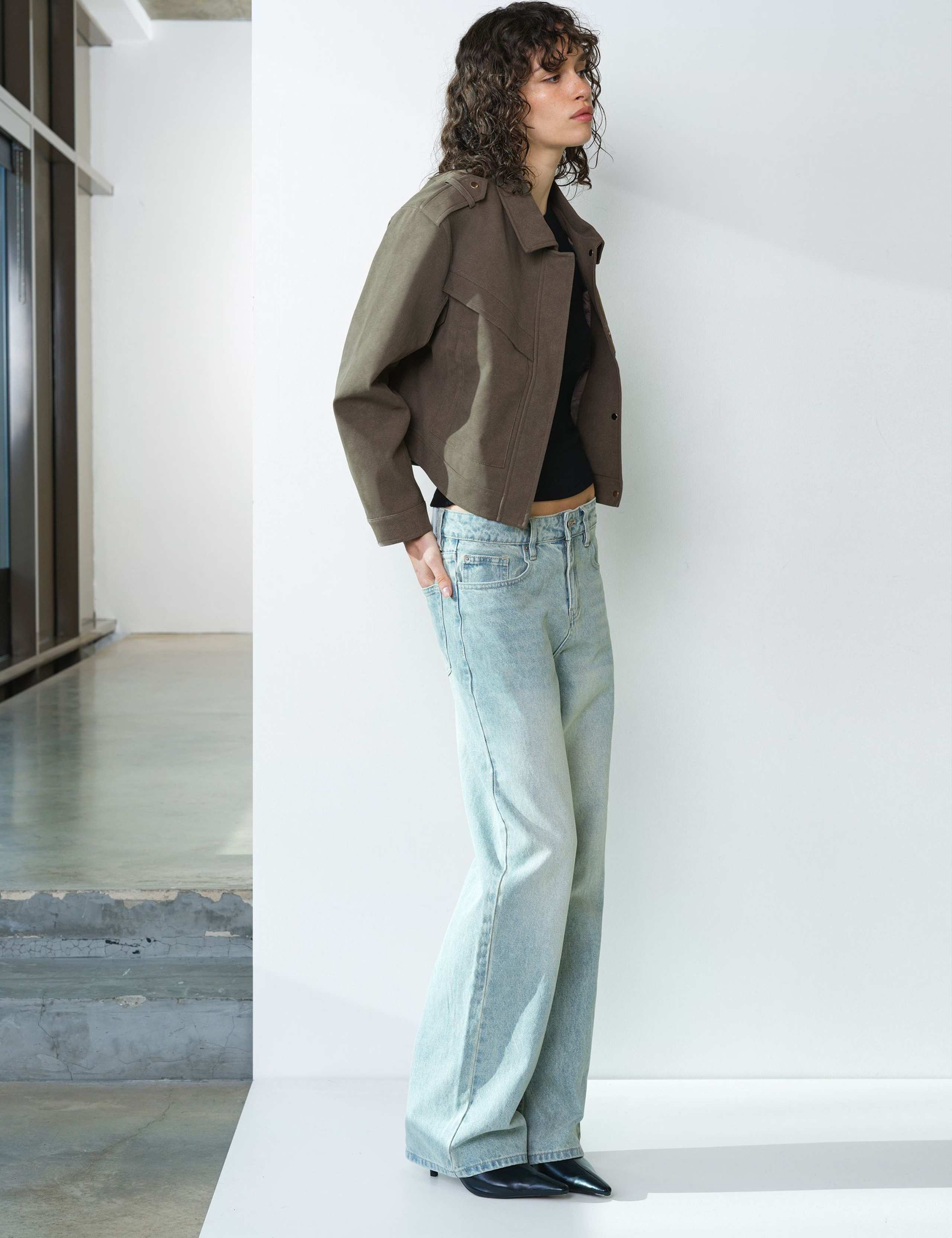 Faux Suede Bomber Jacket 3 of 6