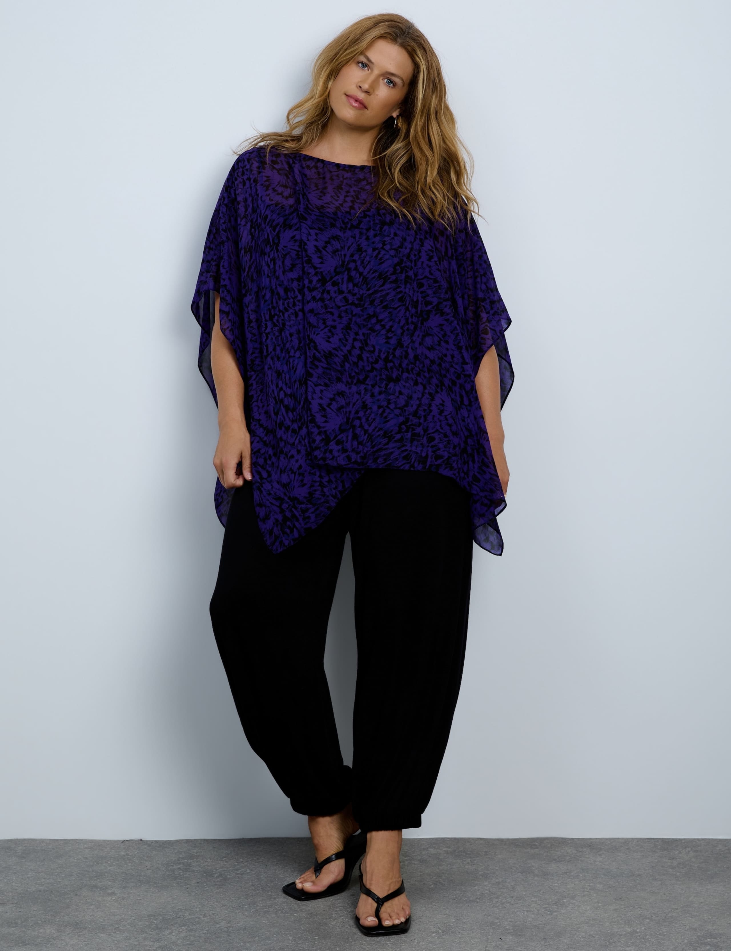 Printed Slash Neck Top 2 of 5
