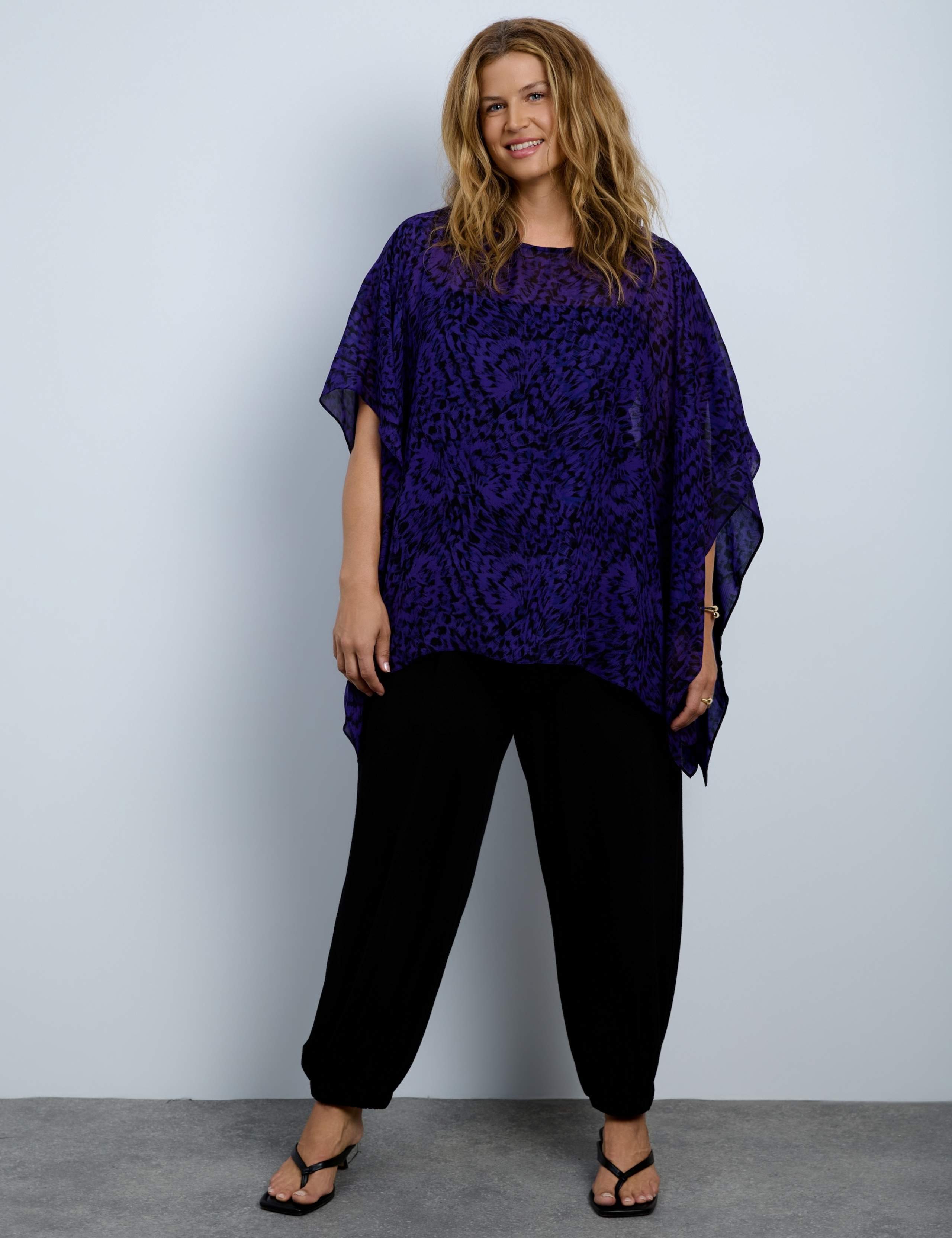 Printed Slash Neck Top 3 of 5