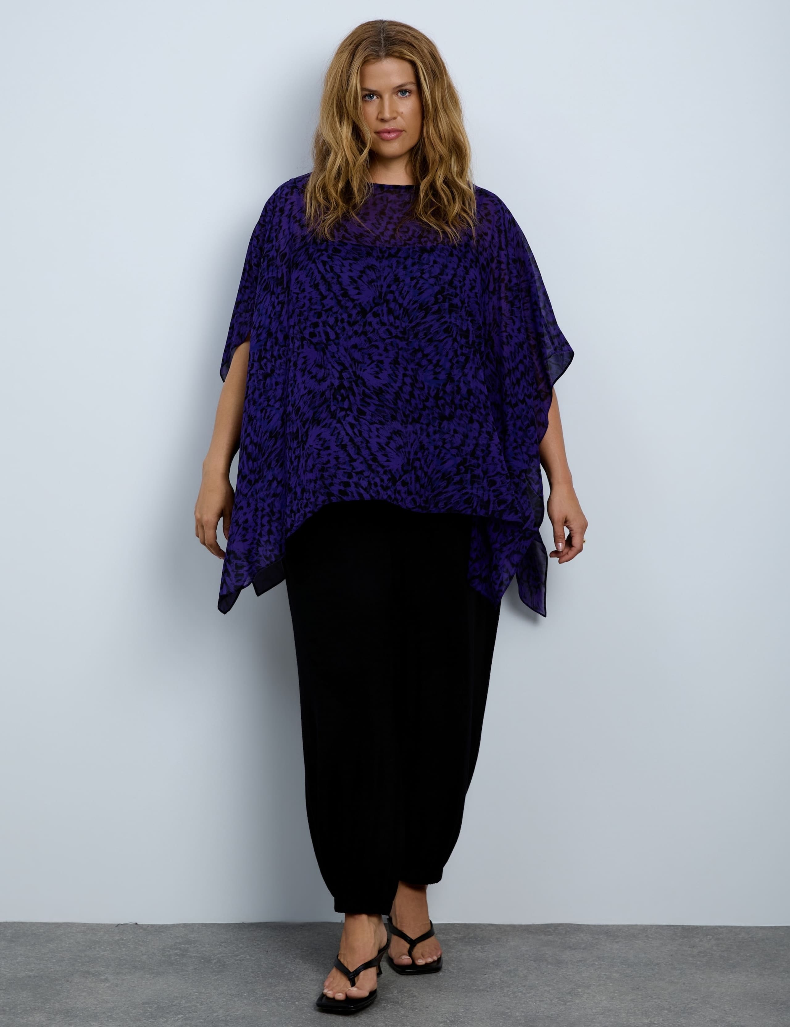Printed Slash Neck Top 4 of 5